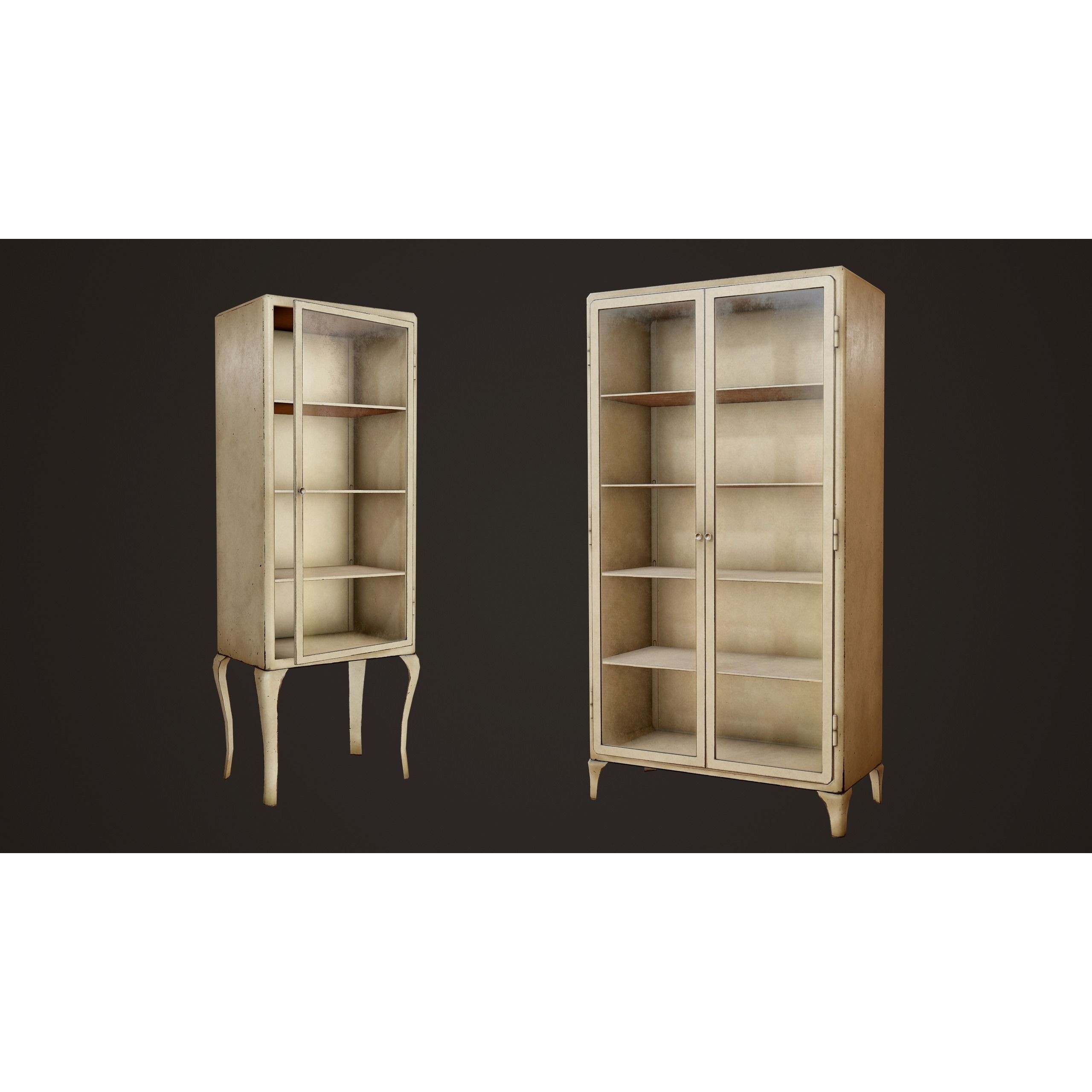 Hospital Cabinets - Low-Poly Game-Ready 3D Model - View 3