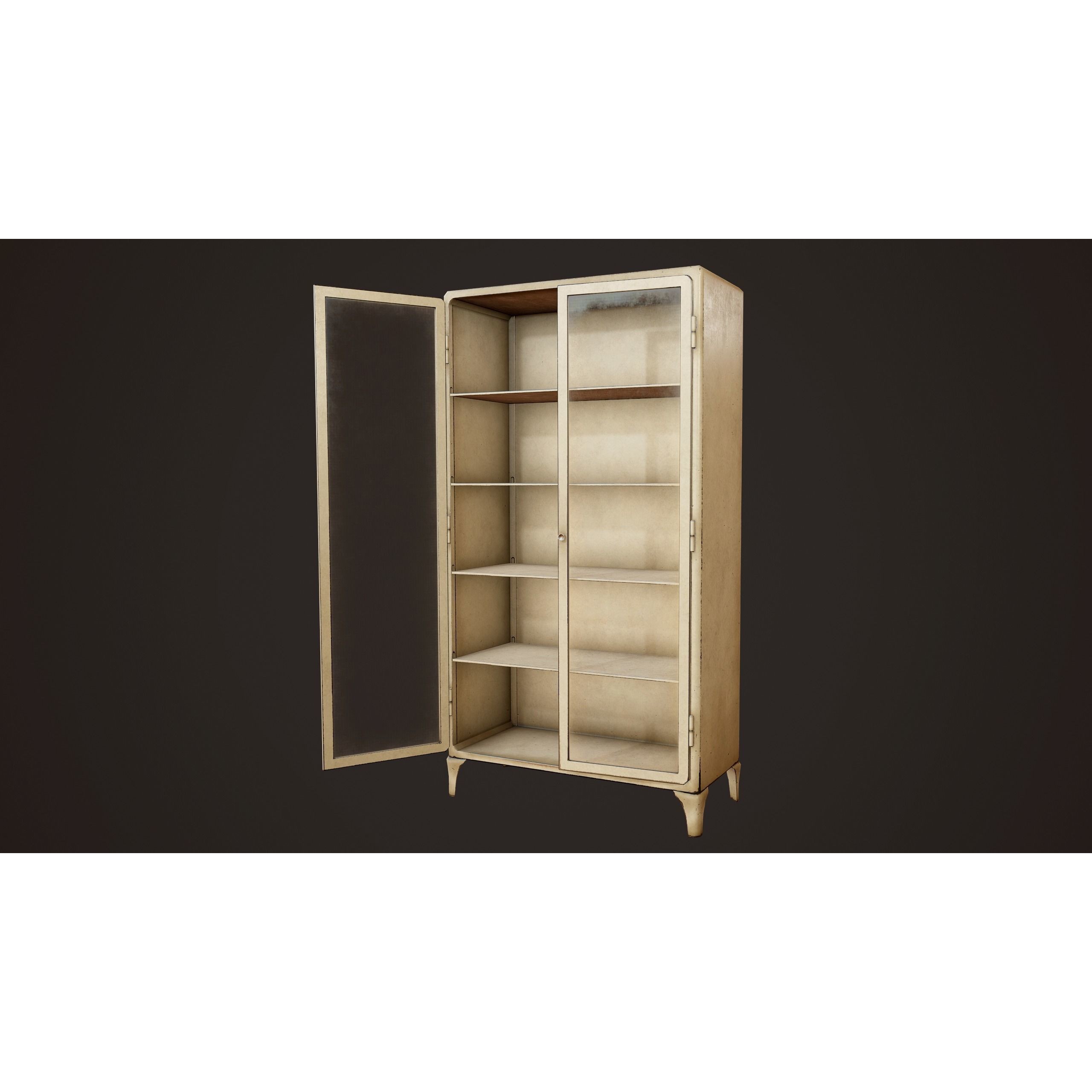 Hospital Cabinets - Low-Poly Game-Ready 3D Model - View 8