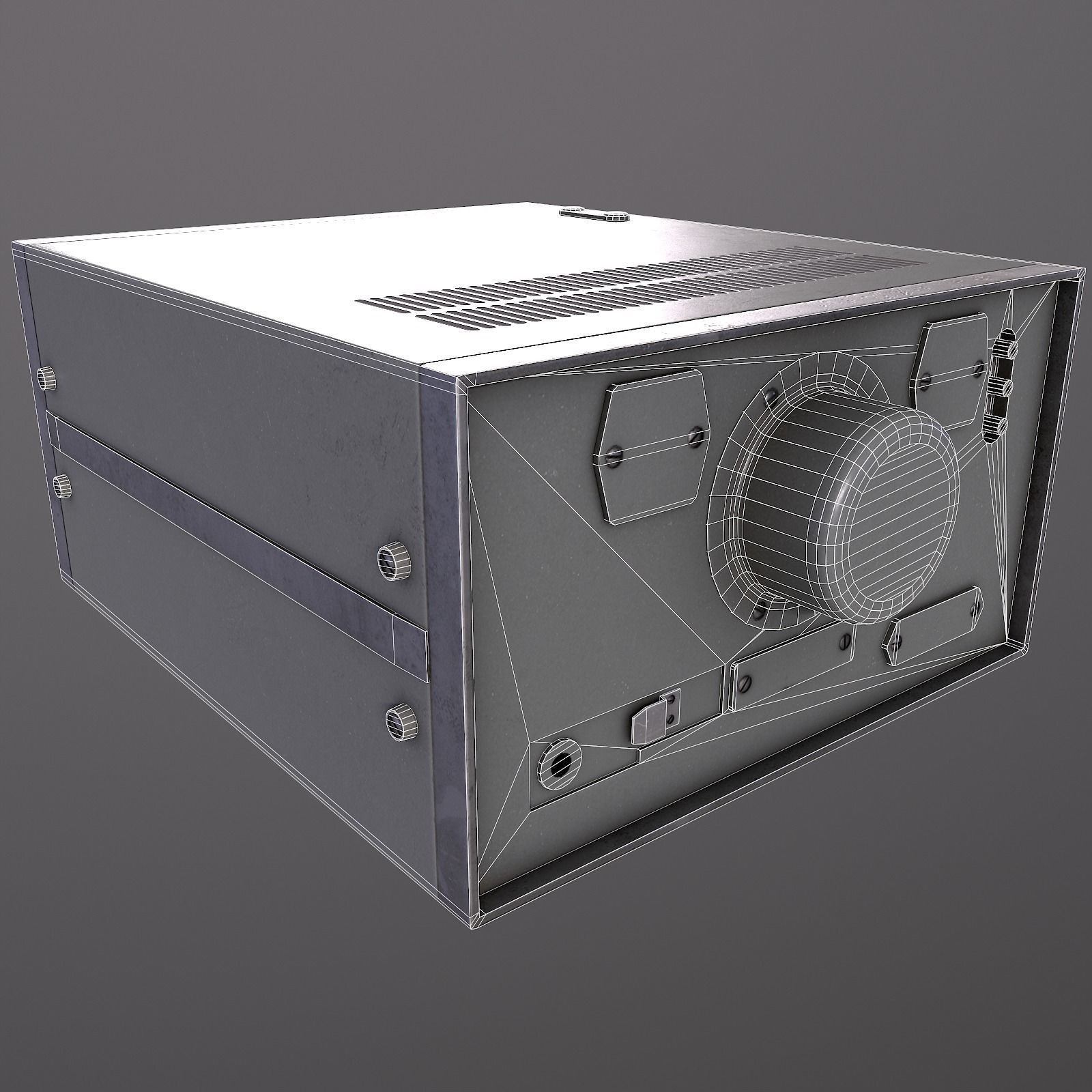 Soviet Oscilloscope - Low-Poly Game-Ready 3D Model - View 11