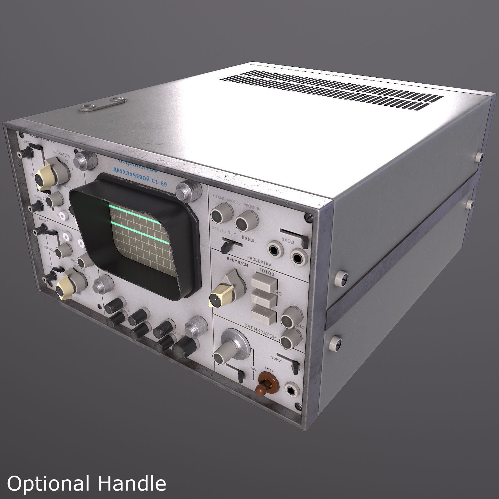 Soviet Oscilloscope - Low-Poly Game-Ready 3D Model - View 5