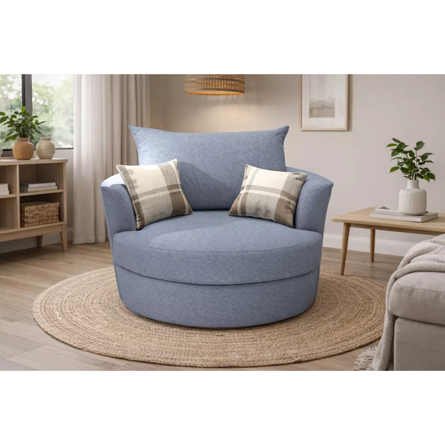 Round Lounge Chair - Game-Ready 3D Model - View 3