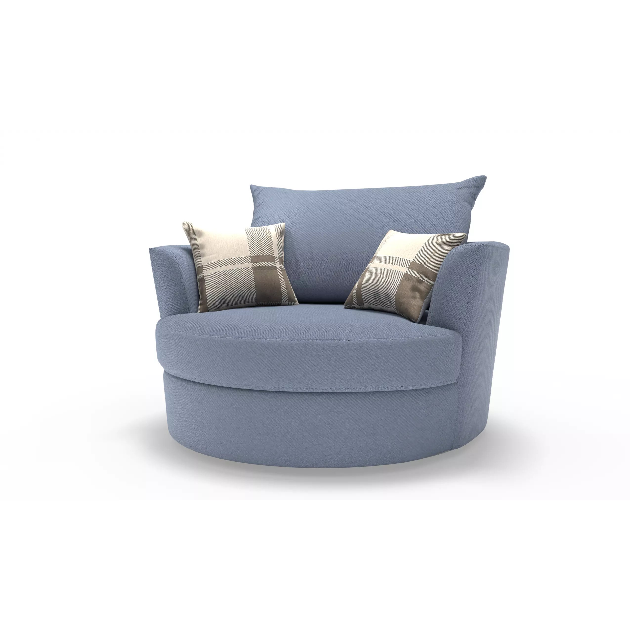 Round Lounge Chair - Game-Ready 3D Model - View 4
