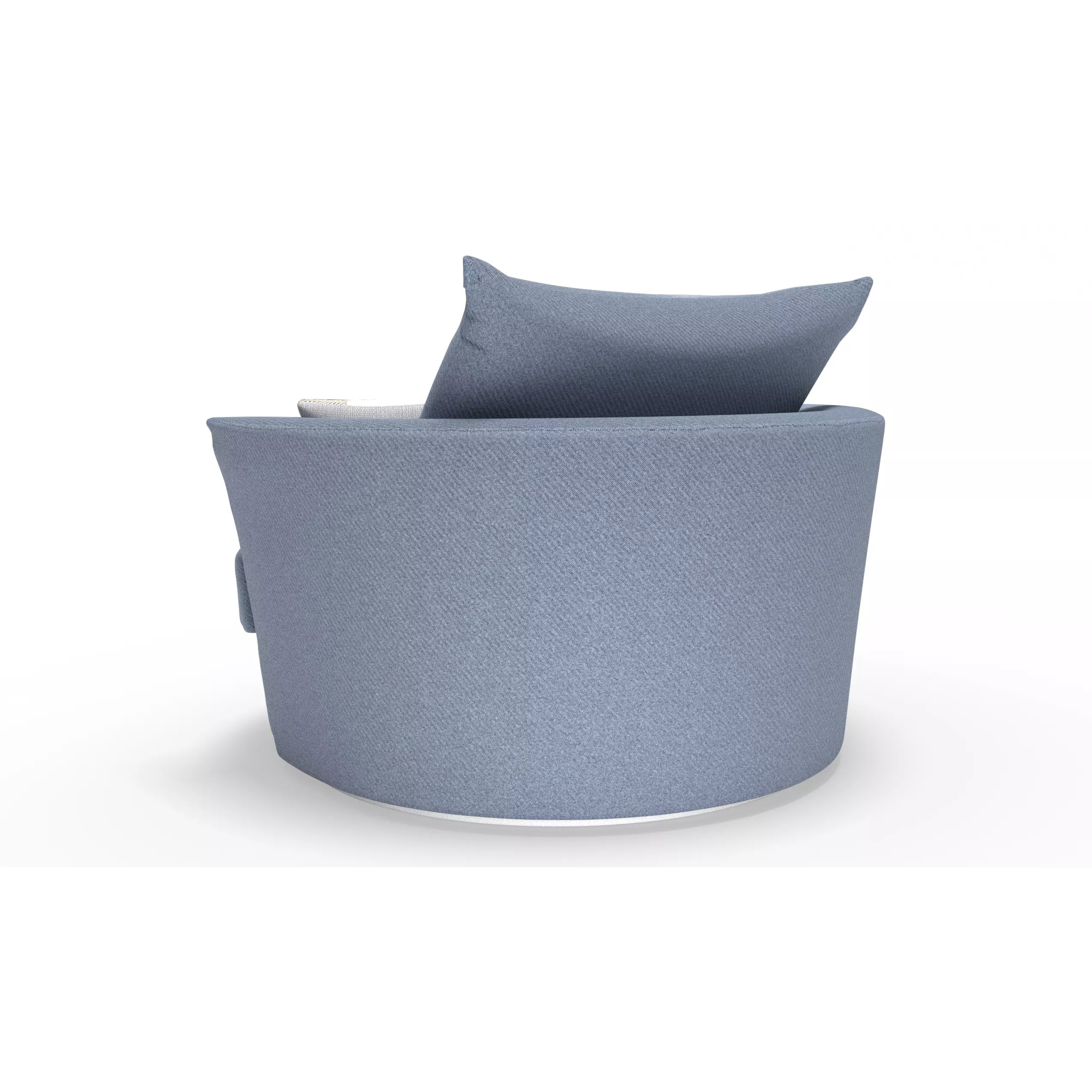 Round Lounge Chair - Game-Ready 3D Model - View 6