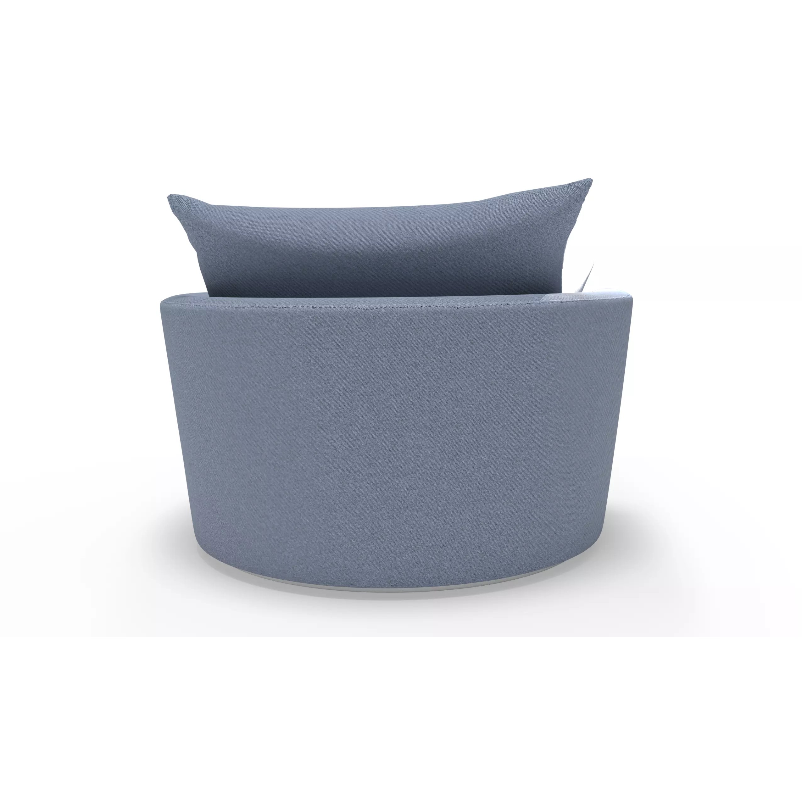 Round Lounge Chair - Game-Ready 3D Model - View 8