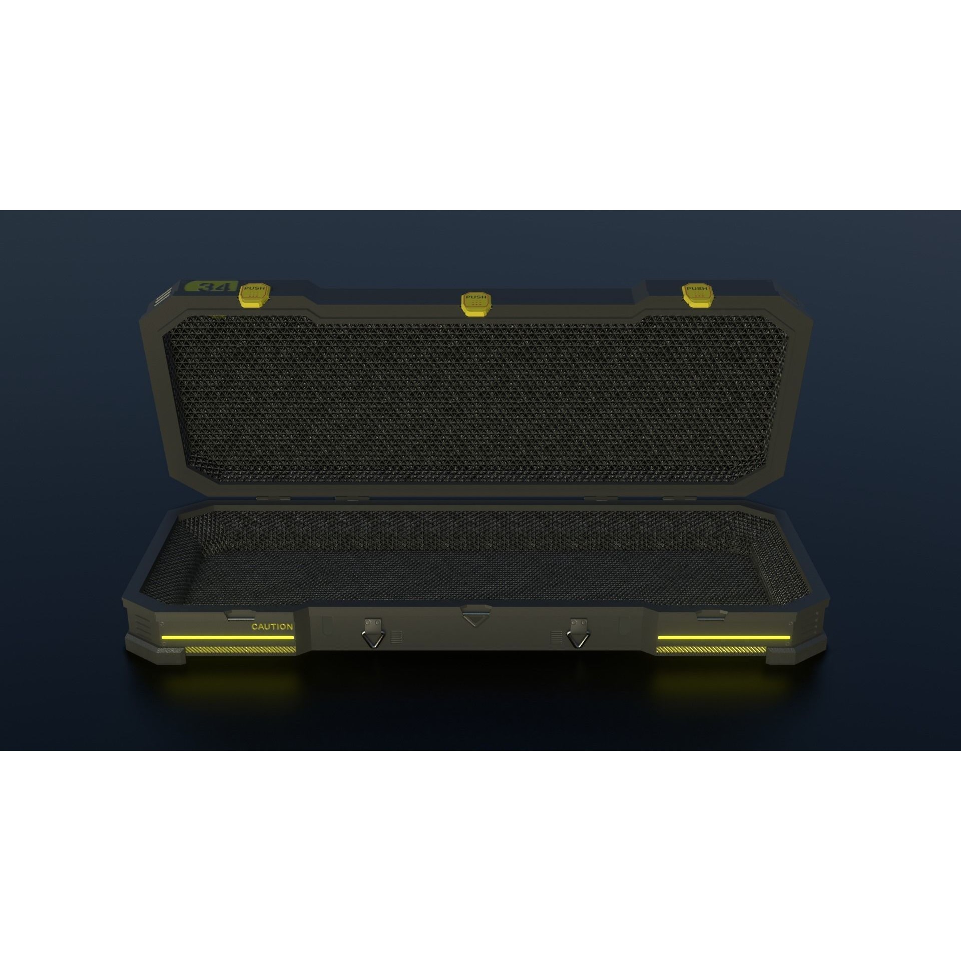 Sci-Fi Crates - Low-Poly Game-Ready 3D Model - View 10