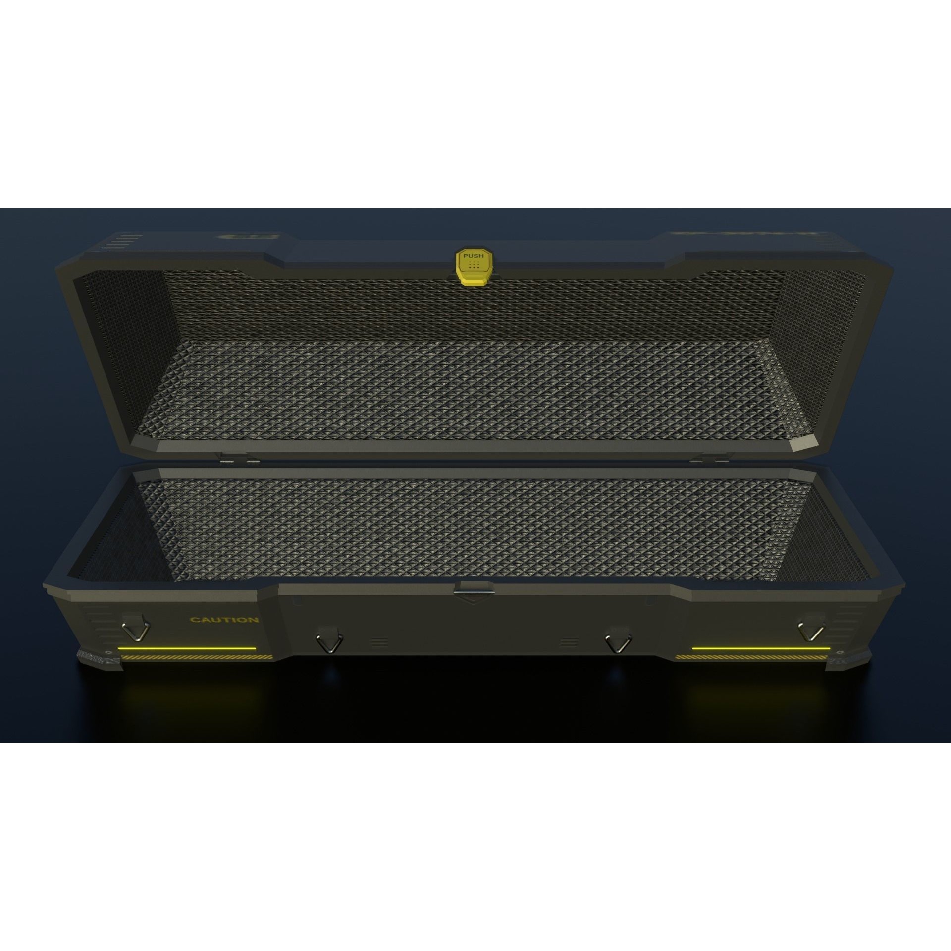 Sci-Fi Crates - Low-Poly Game-Ready 3D Model - View 16