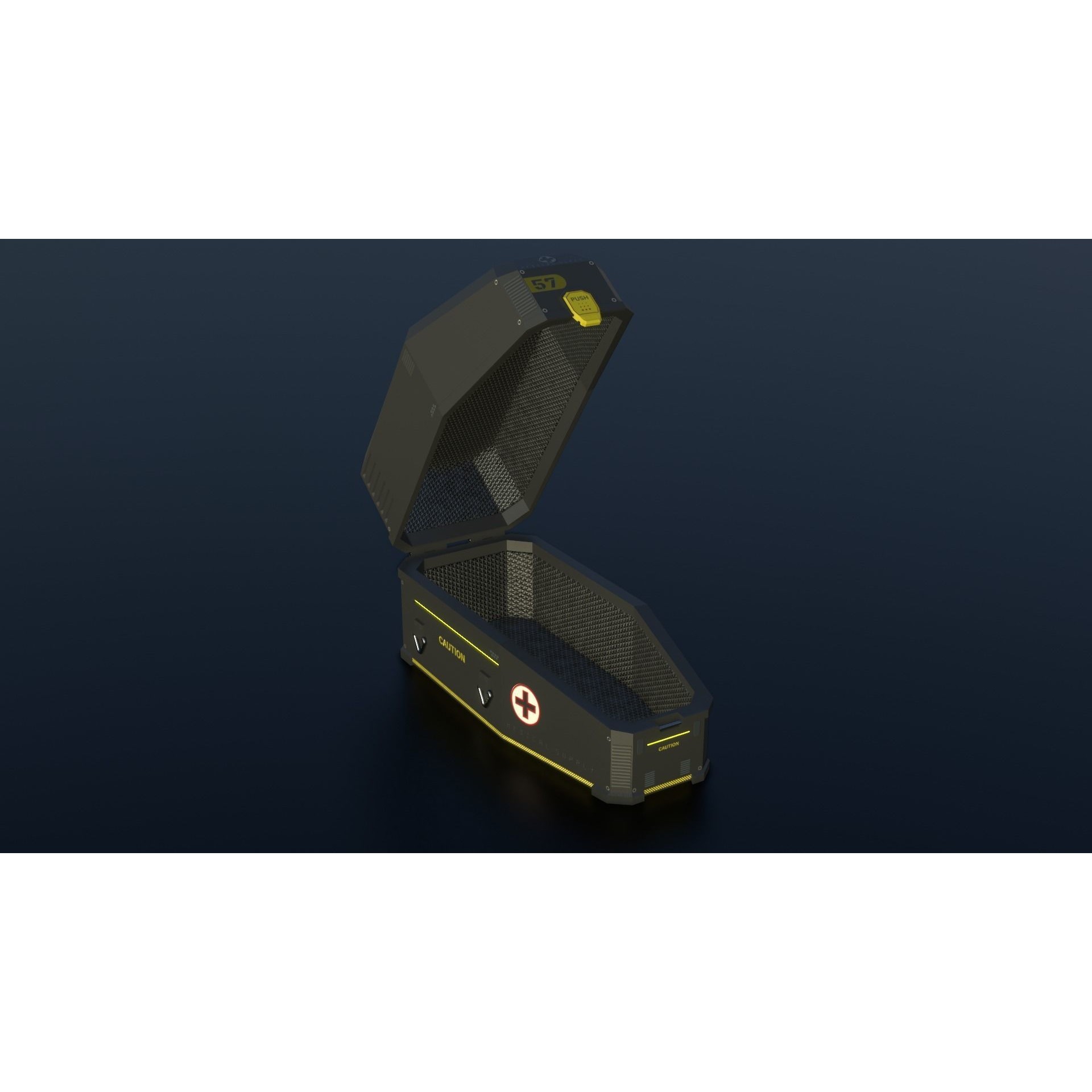 Sci-Fi Crates - Low-Poly Game-Ready 3D Model - View 19