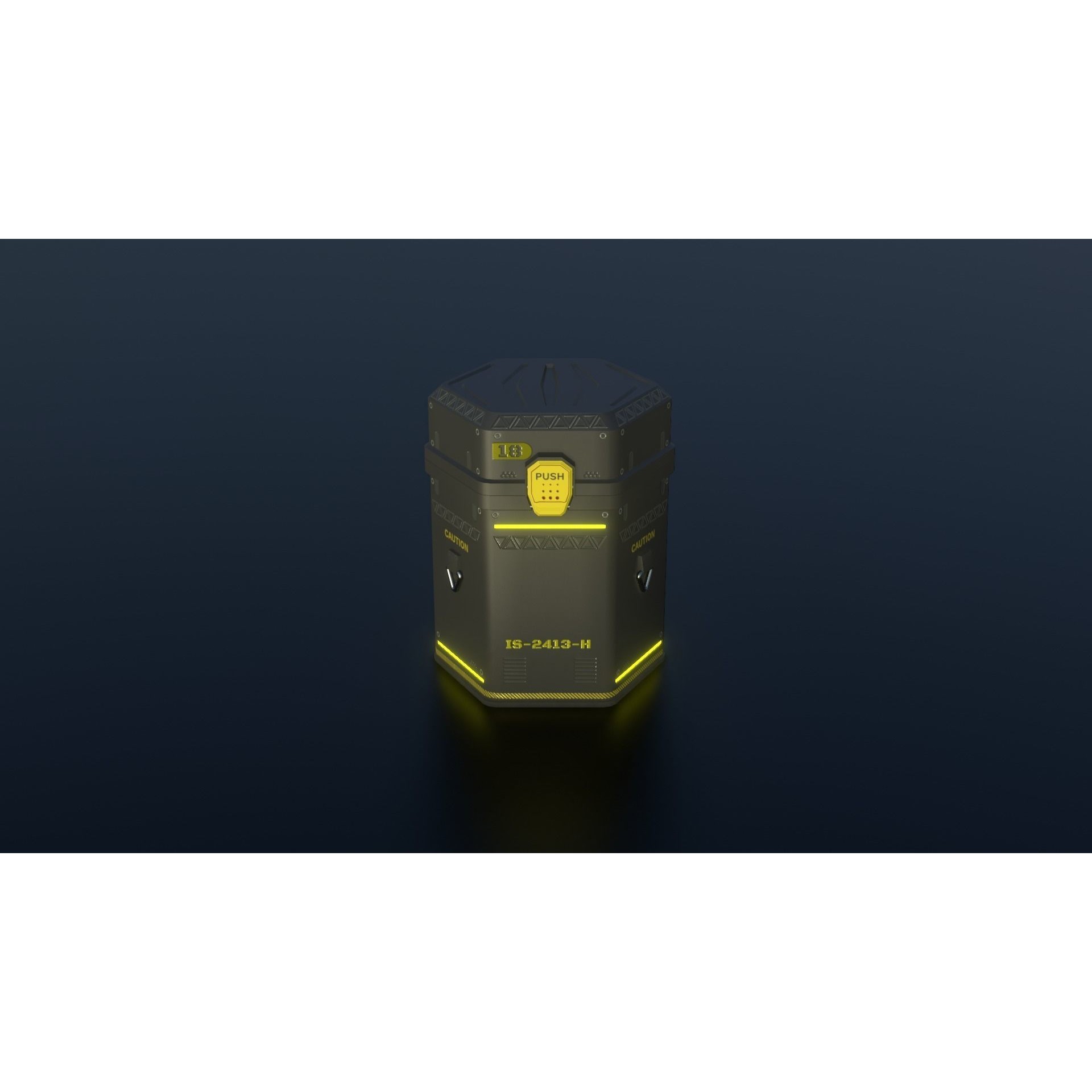 Sci-Fi Crates - Low-Poly Game-Ready 3D Model - View 22