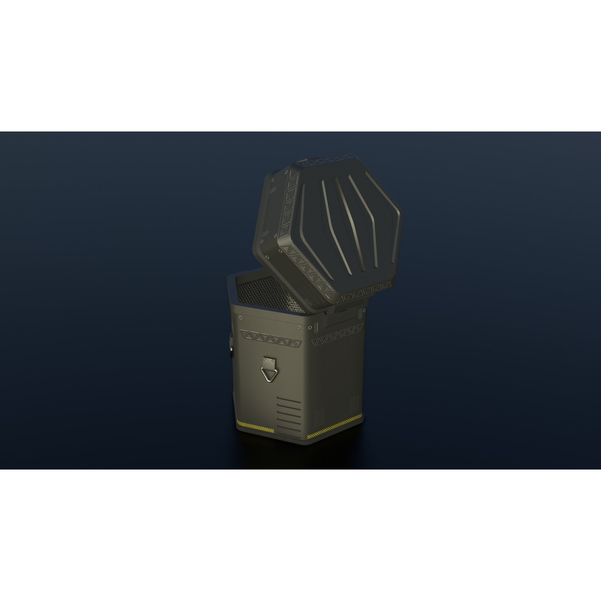 Sci-Fi Crates - Low-Poly Game-Ready 3D Model - View 24