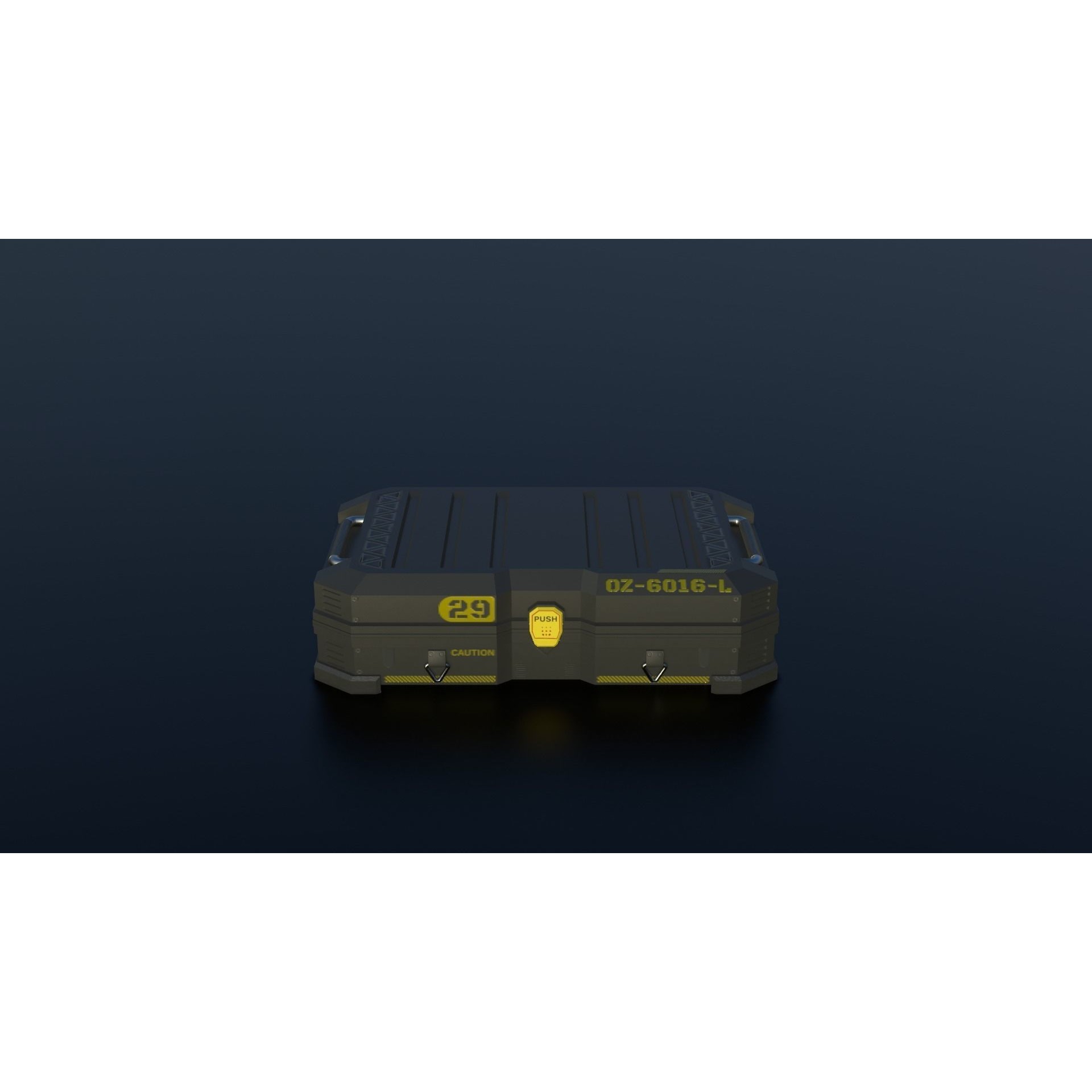 Sci-Fi Crates - Low-Poly Game-Ready 3D Model - View 3