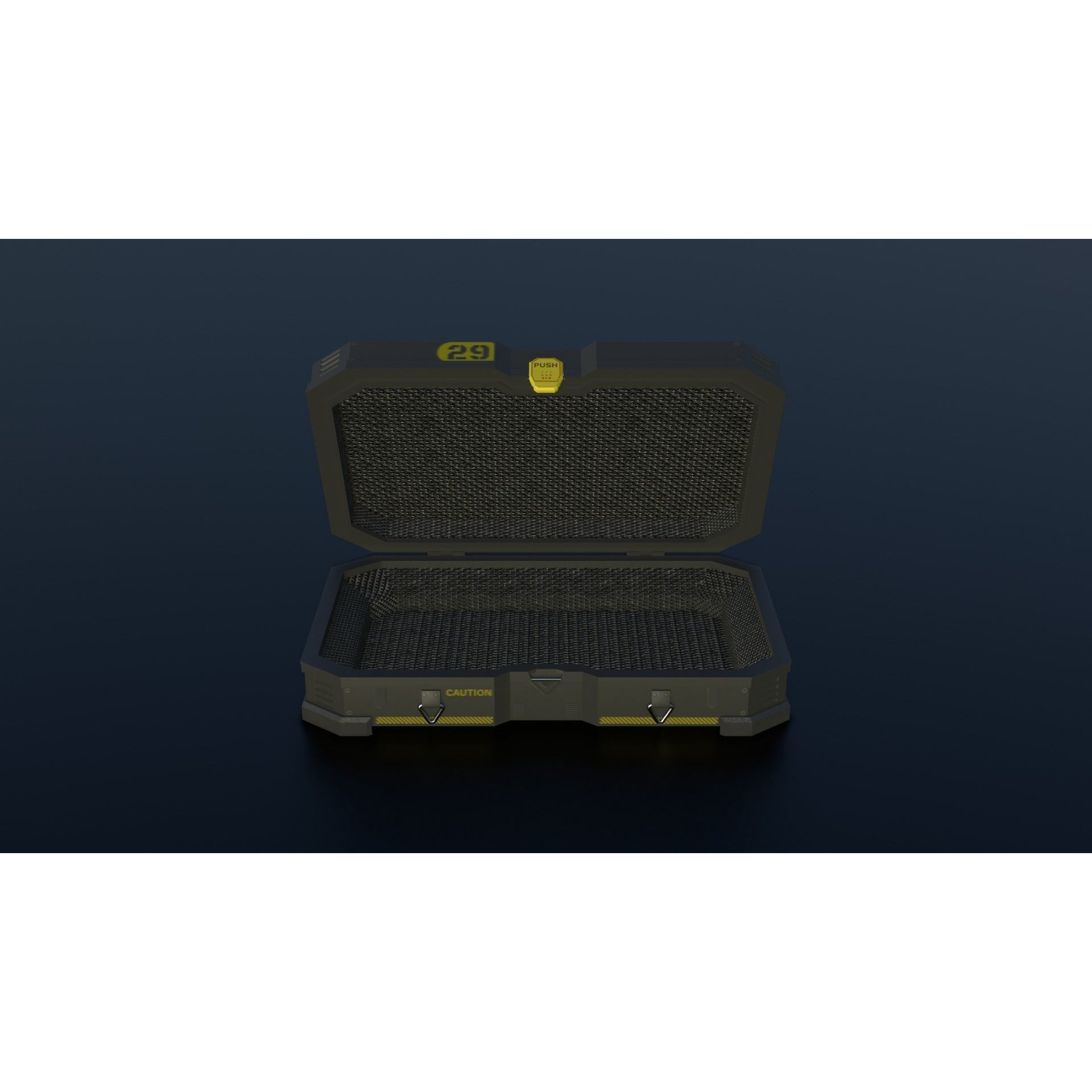 Sci-Fi Crates - Low-Poly Game-Ready 3D Model - View 4