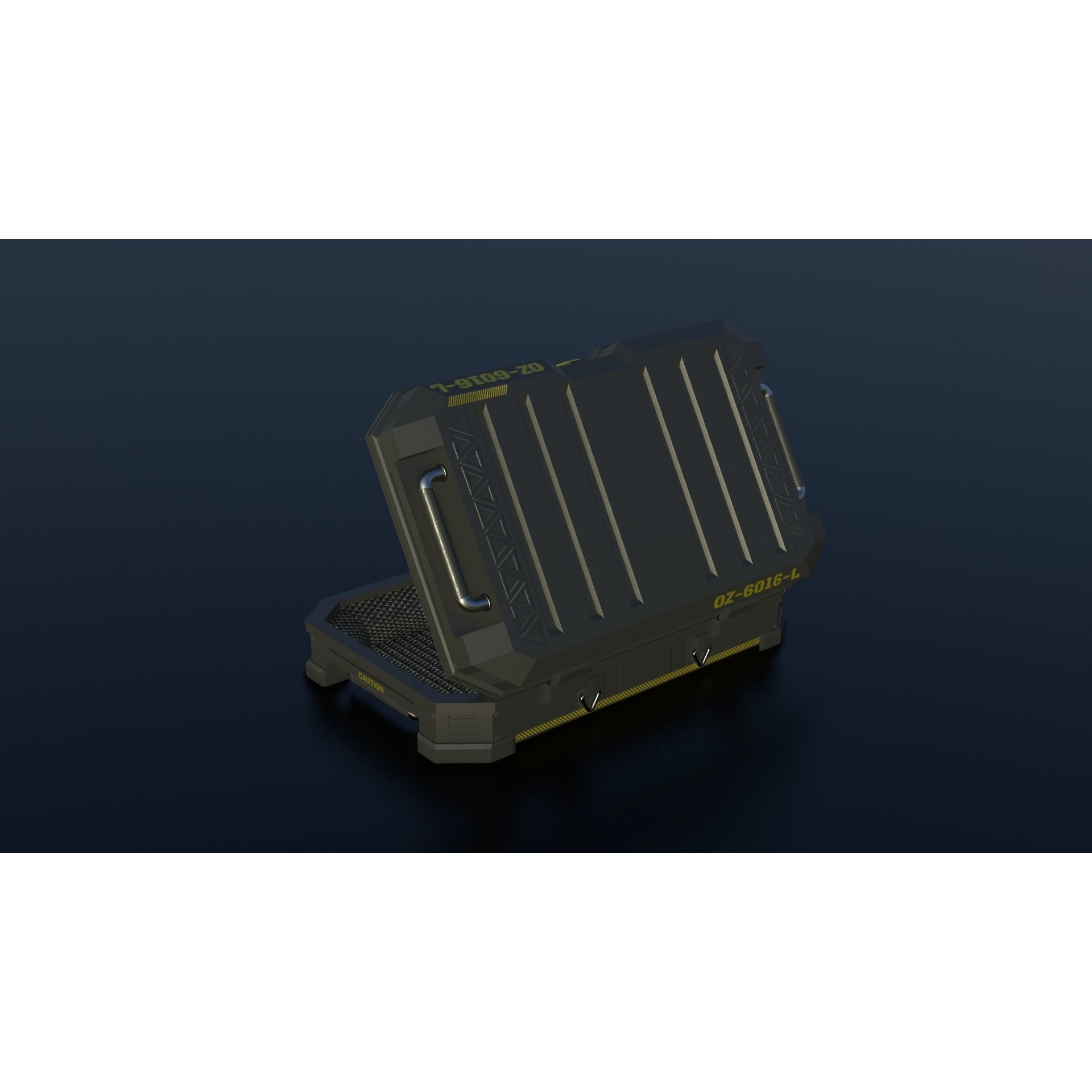 Sci-Fi Crates - Low-Poly Game-Ready 3D Model - View 5