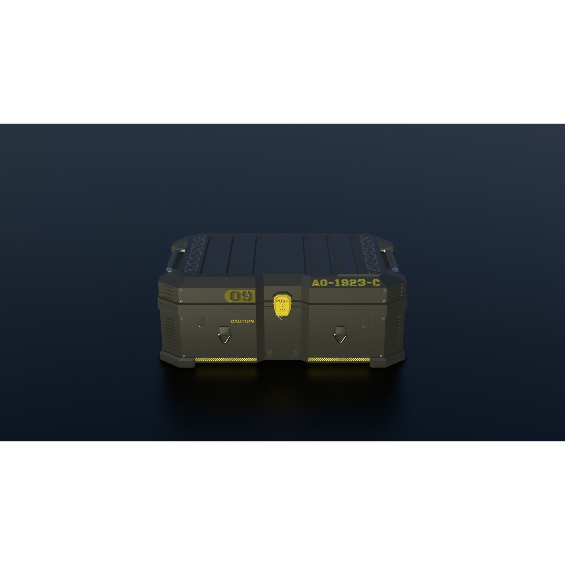 Sci-Fi Crates - Low-Poly Game-Ready 3D Model - View 6