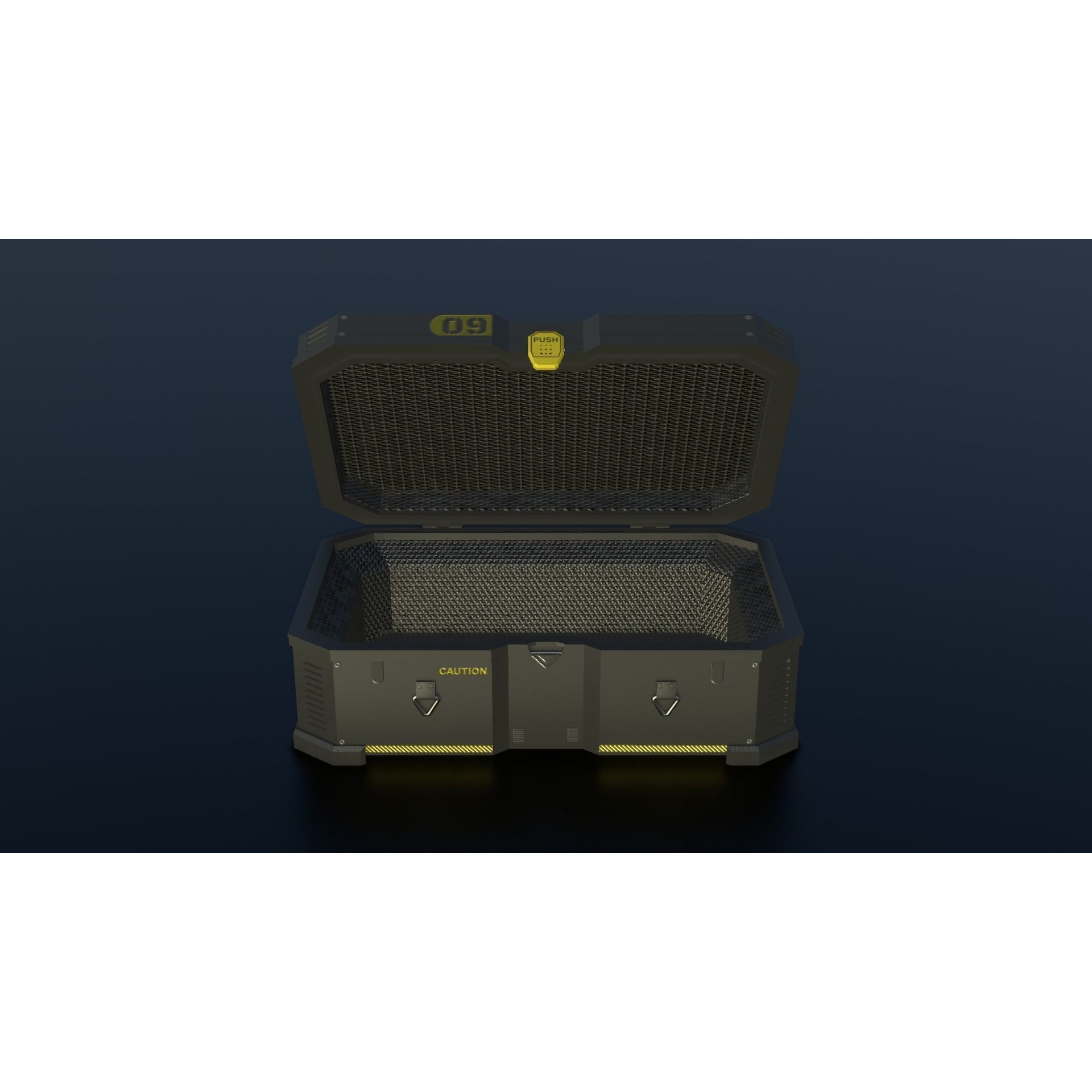 Sci-Fi Crates - Low-Poly Game-Ready 3D Model - View 7