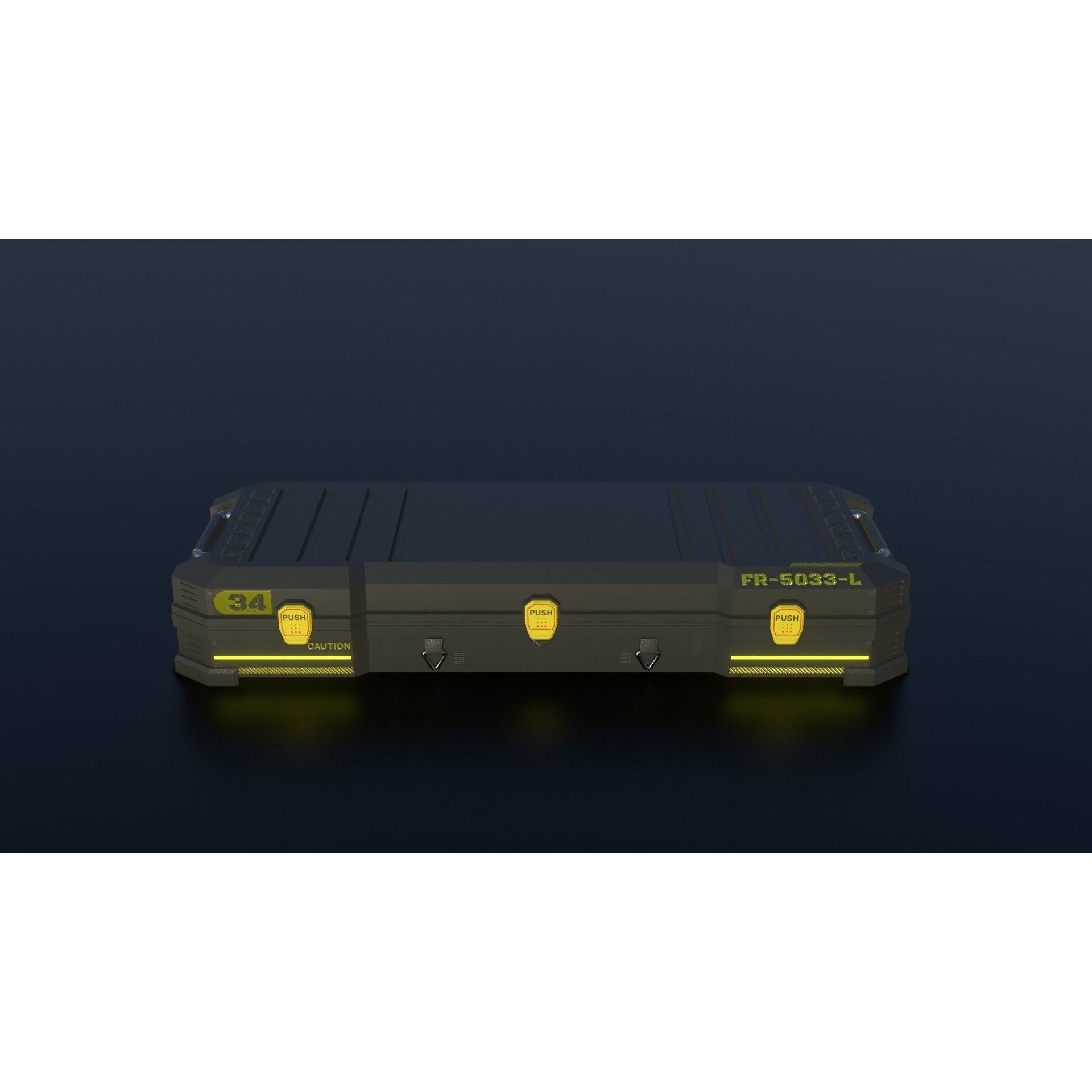 Sci-Fi Crates - Low-Poly Game-Ready 3D Model - View 9