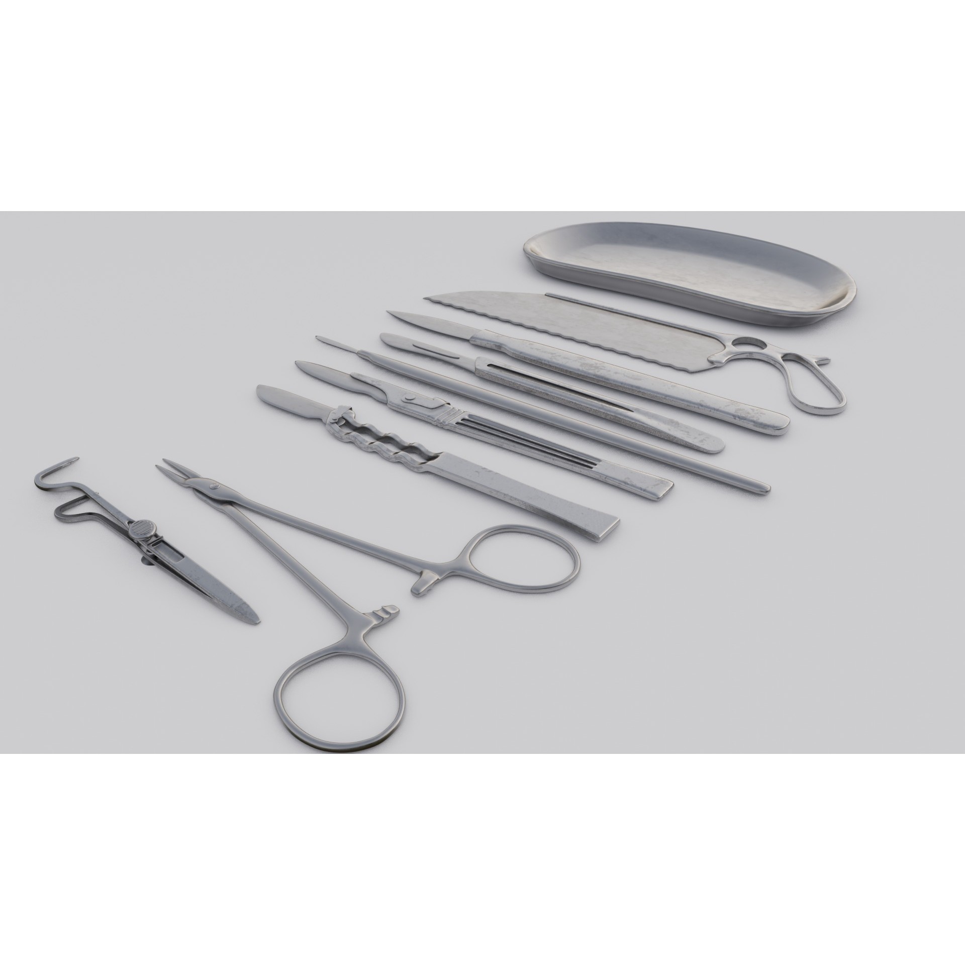 Surgical Tools - Low-Poly Game-Ready 3D Model