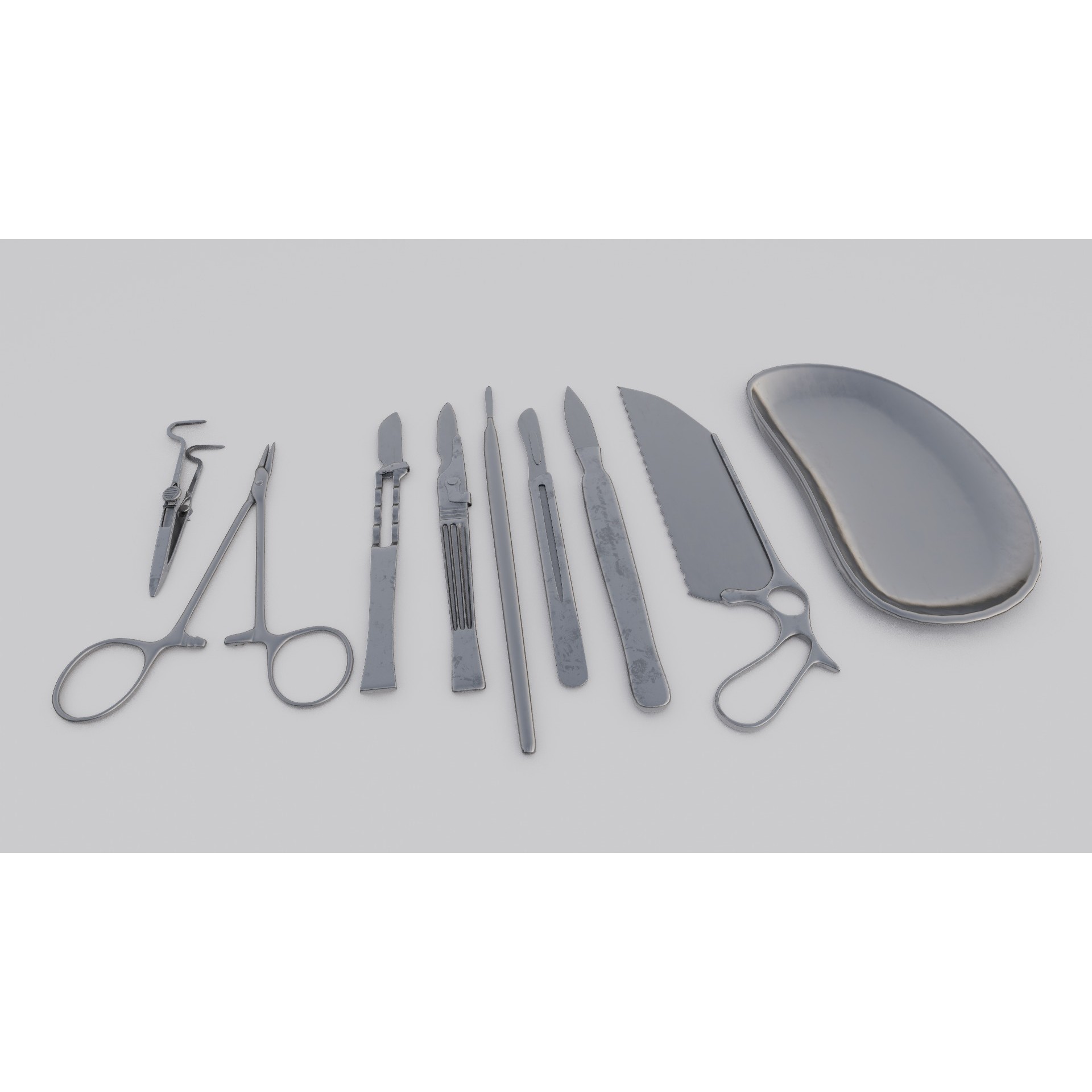 Surgical Tools - Low-Poly Game-Ready 3D Model - View 10