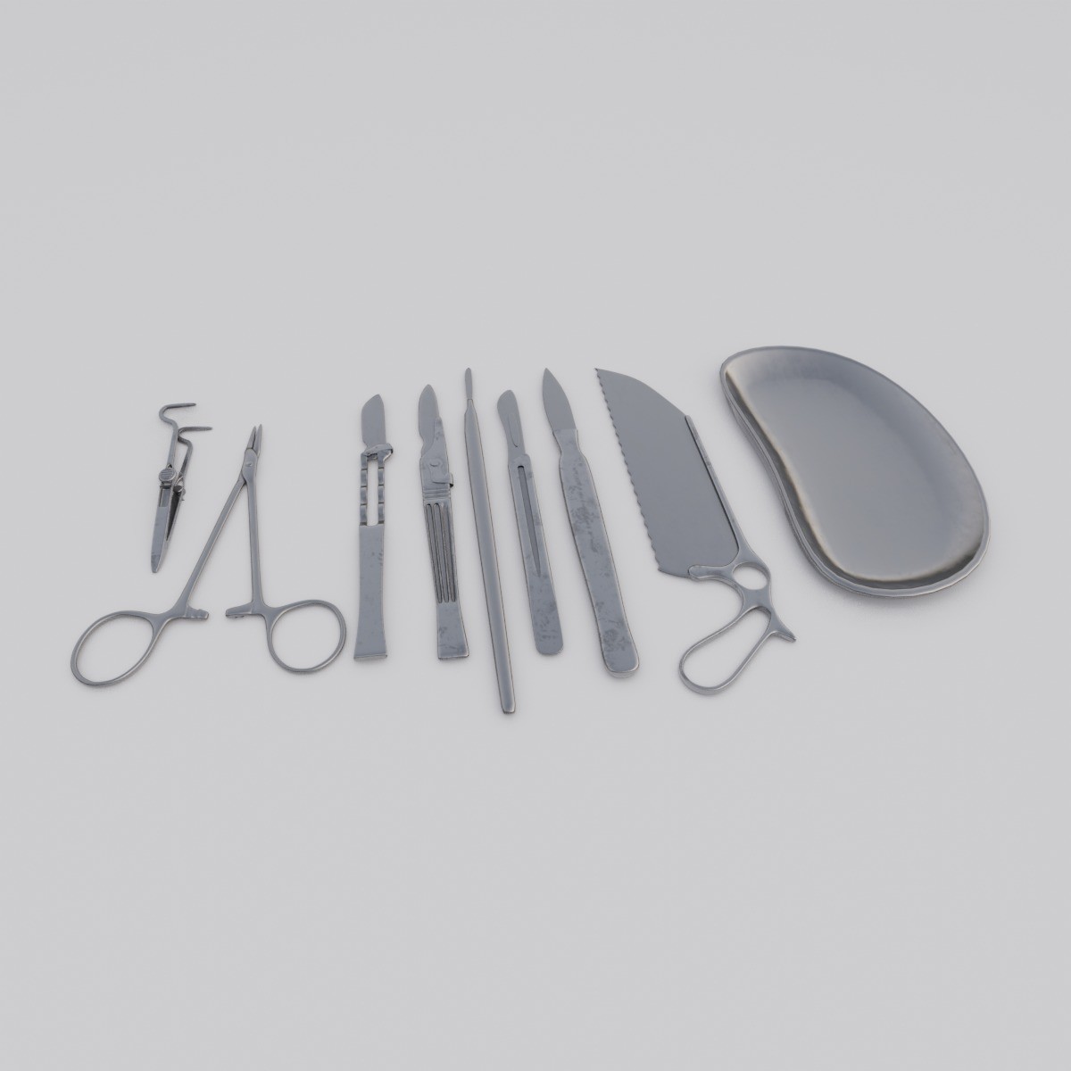 Surgical Tools - Low-Poly Game-Ready 3D Model - View 11