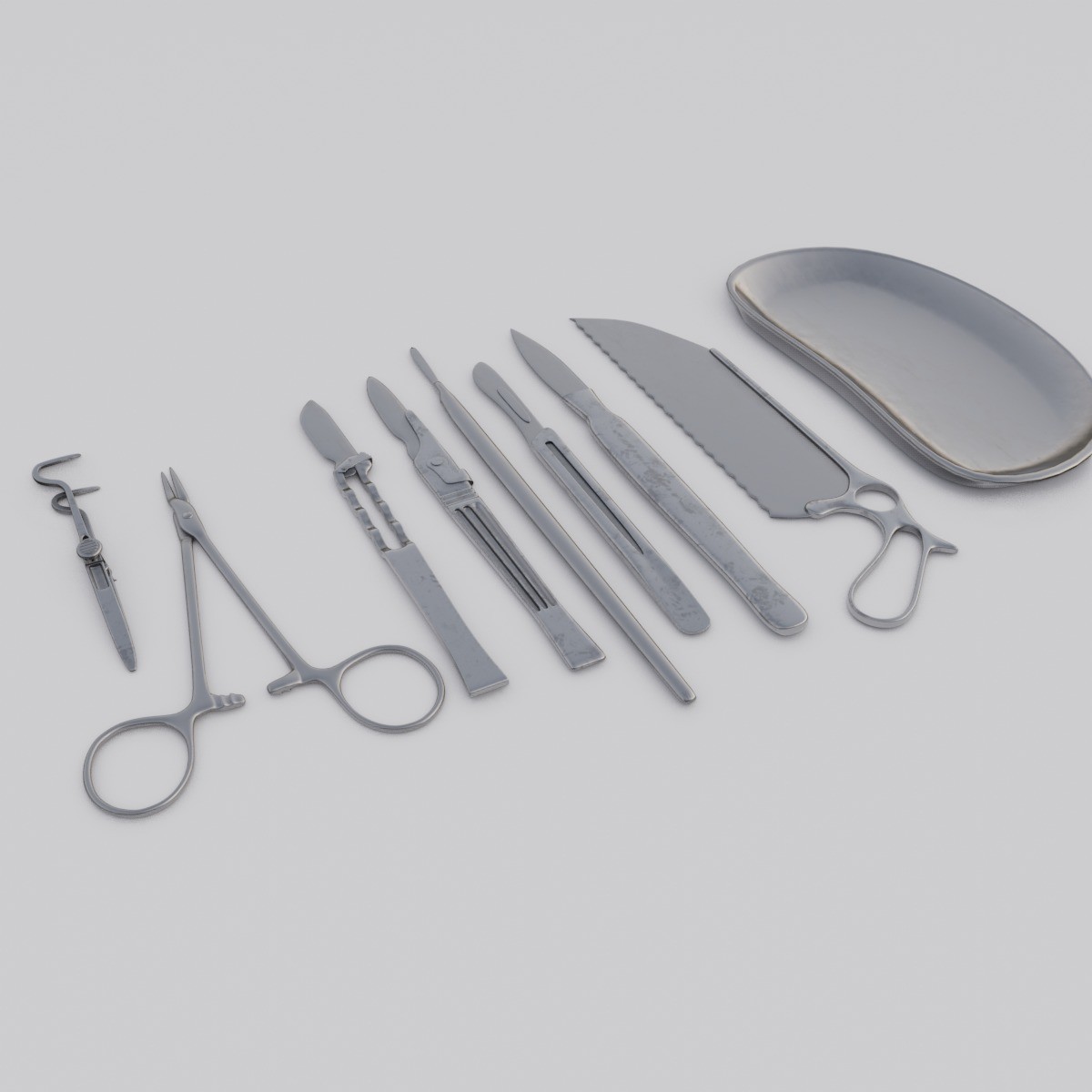 Surgical Tools - Low-Poly Game-Ready 3D Model - View 12