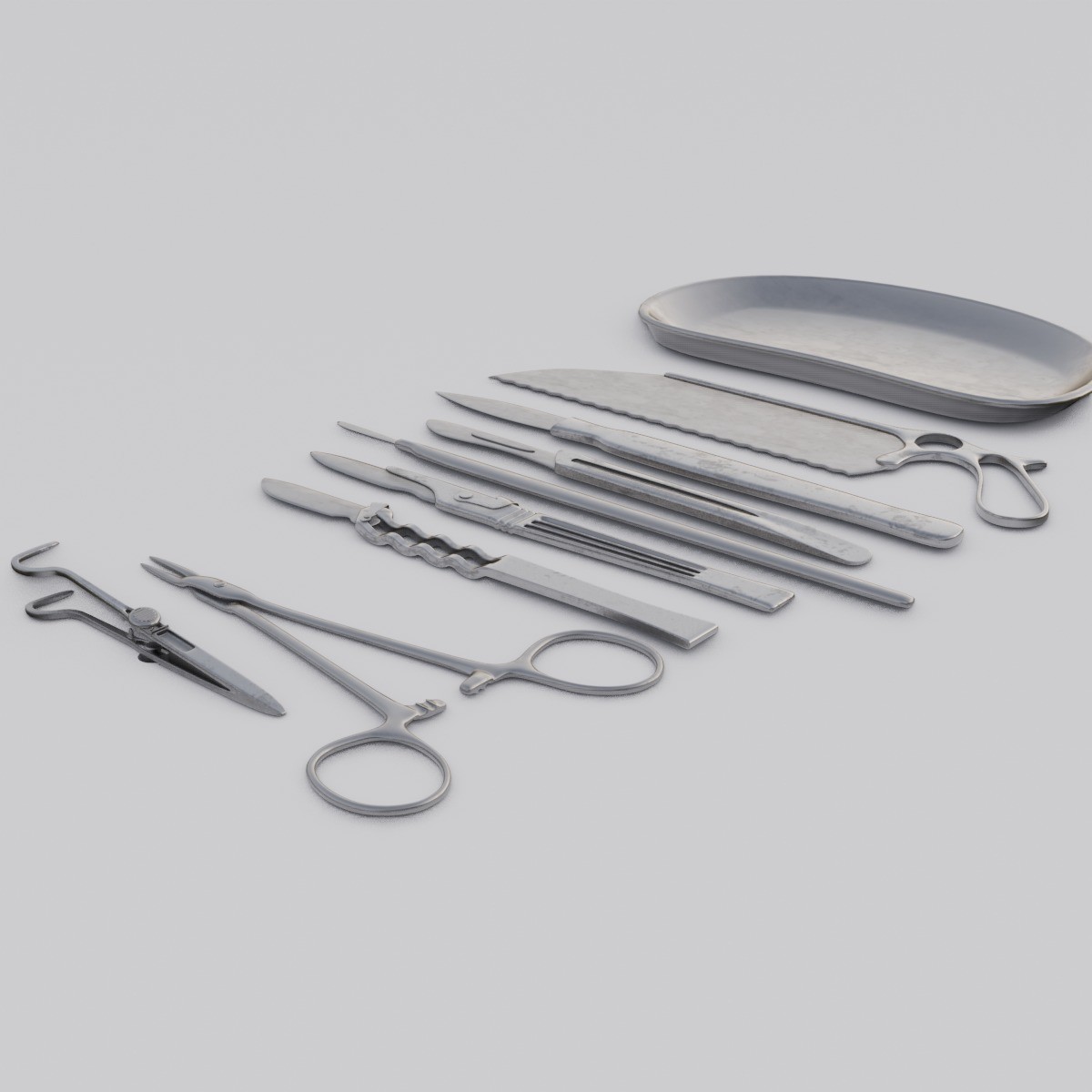 Surgical Tools - Low-Poly Game-Ready 3D Model - View 13