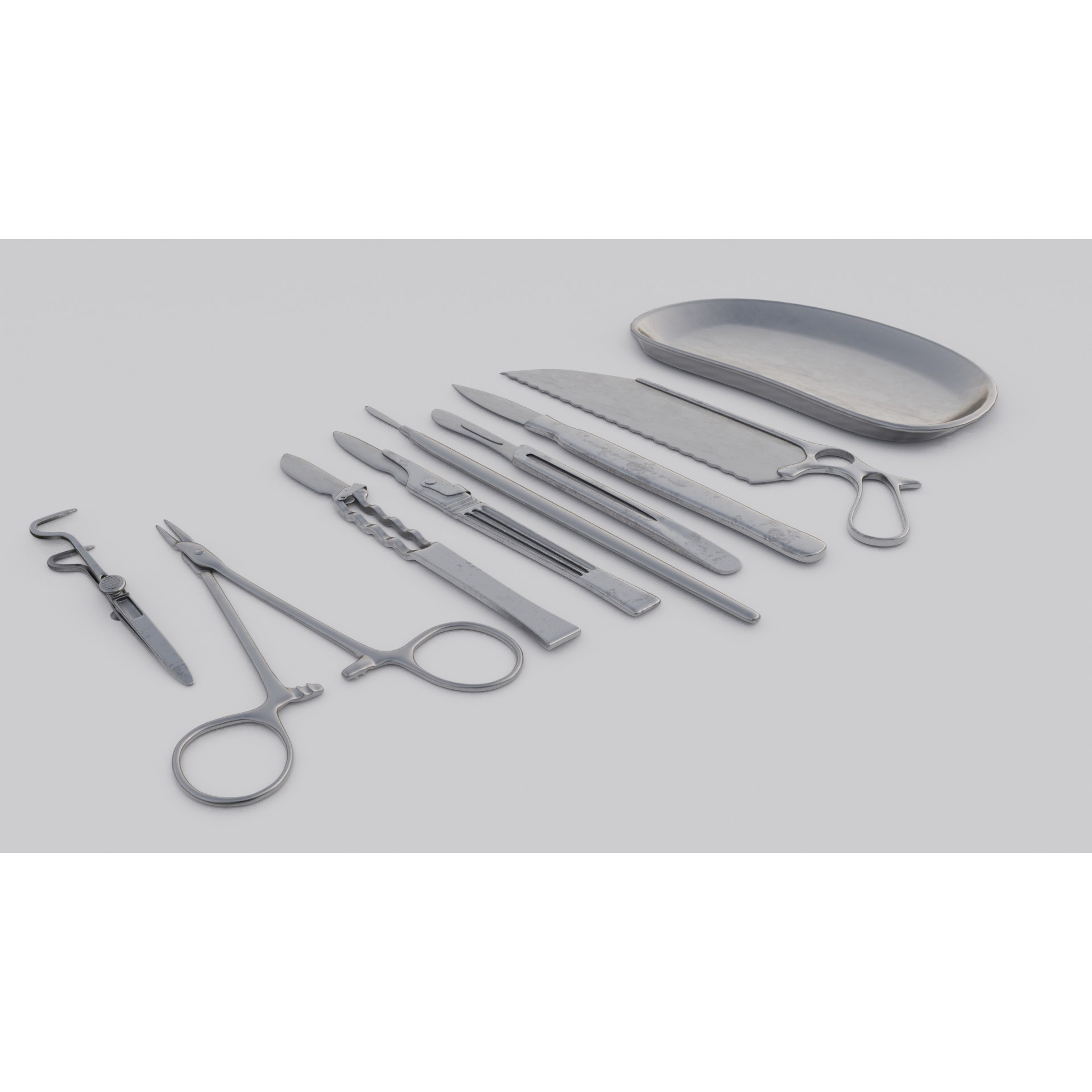 Surgical Tools - Low-Poly Game-Ready 3D Model - View 17