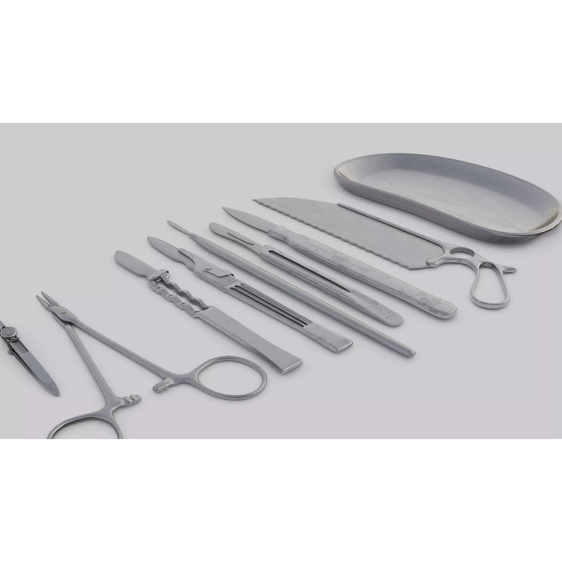 Surgical Tools - Low-Poly Game-Ready 3D Model - View 2