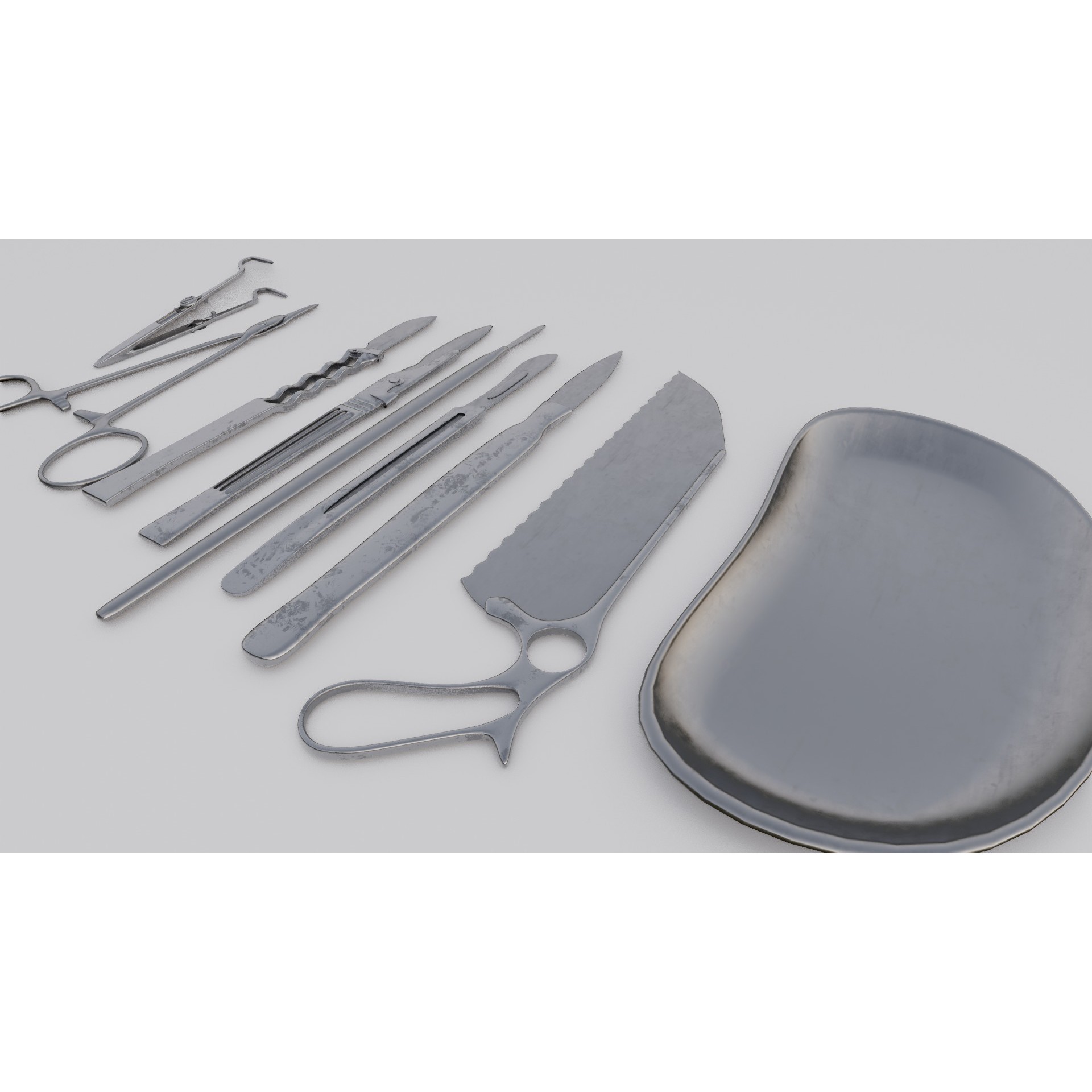Surgical Tools - Low-Poly Game-Ready 3D Model - View 20