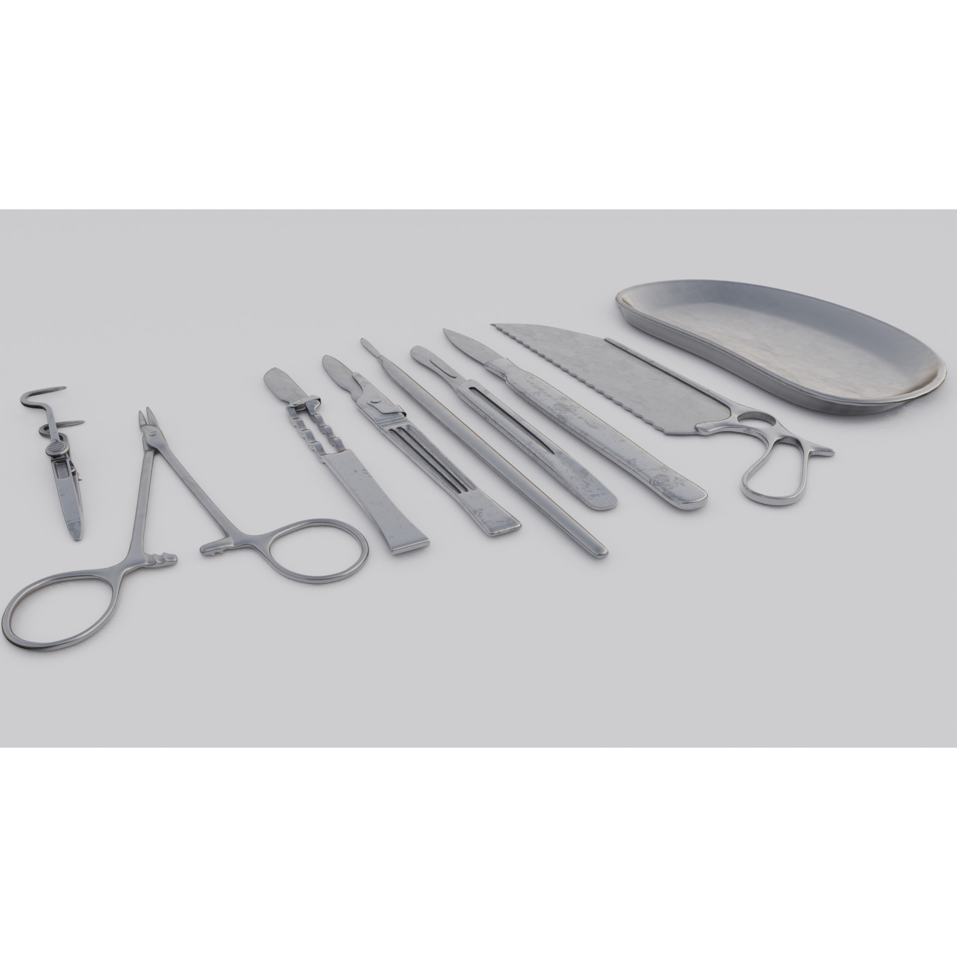 Surgical Tools - Low-Poly Game-Ready 3D Model - View 22