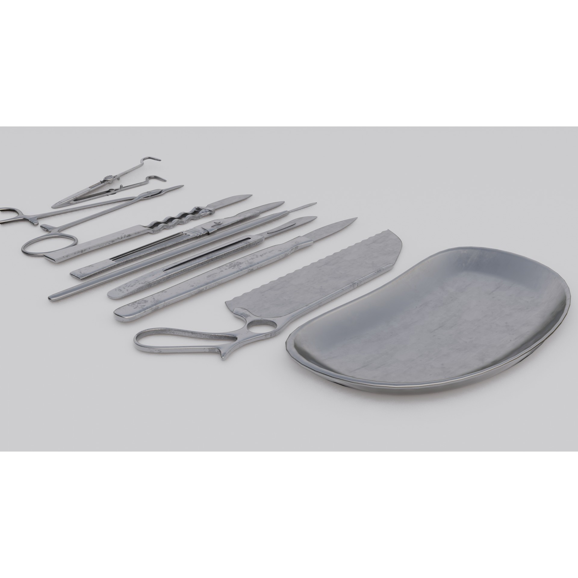 Surgical Tools - Low-Poly Game-Ready 3D Model - View 4