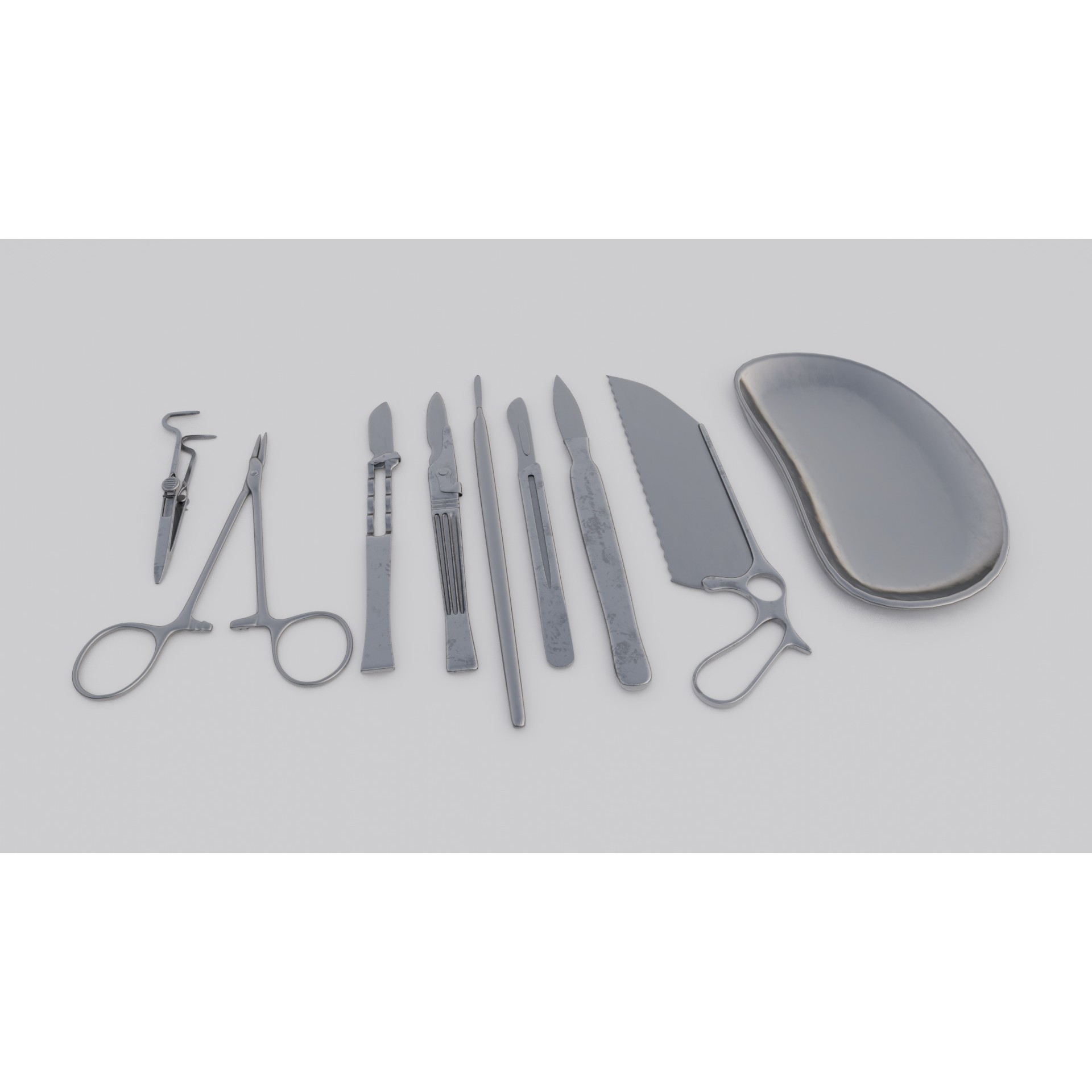 Surgical Tools - Low-Poly Game-Ready 3D Model - View 7