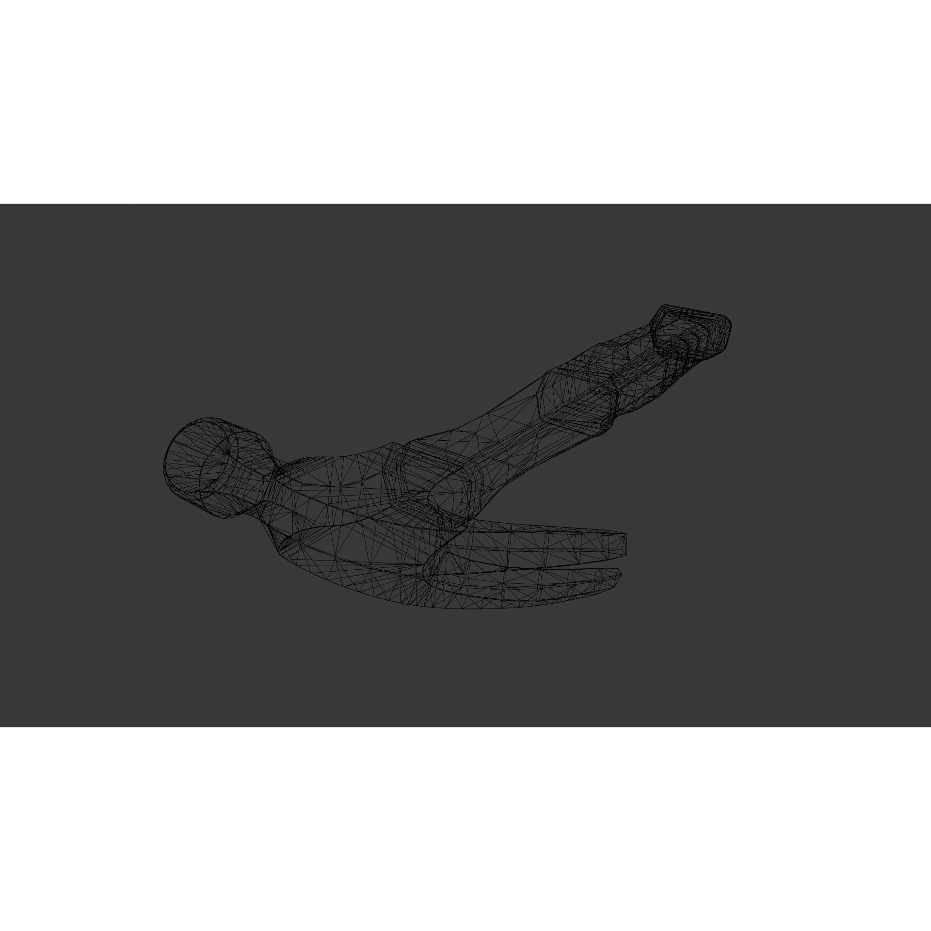 Hammer - Low-Poly Game-Ready 3D Model - View 11