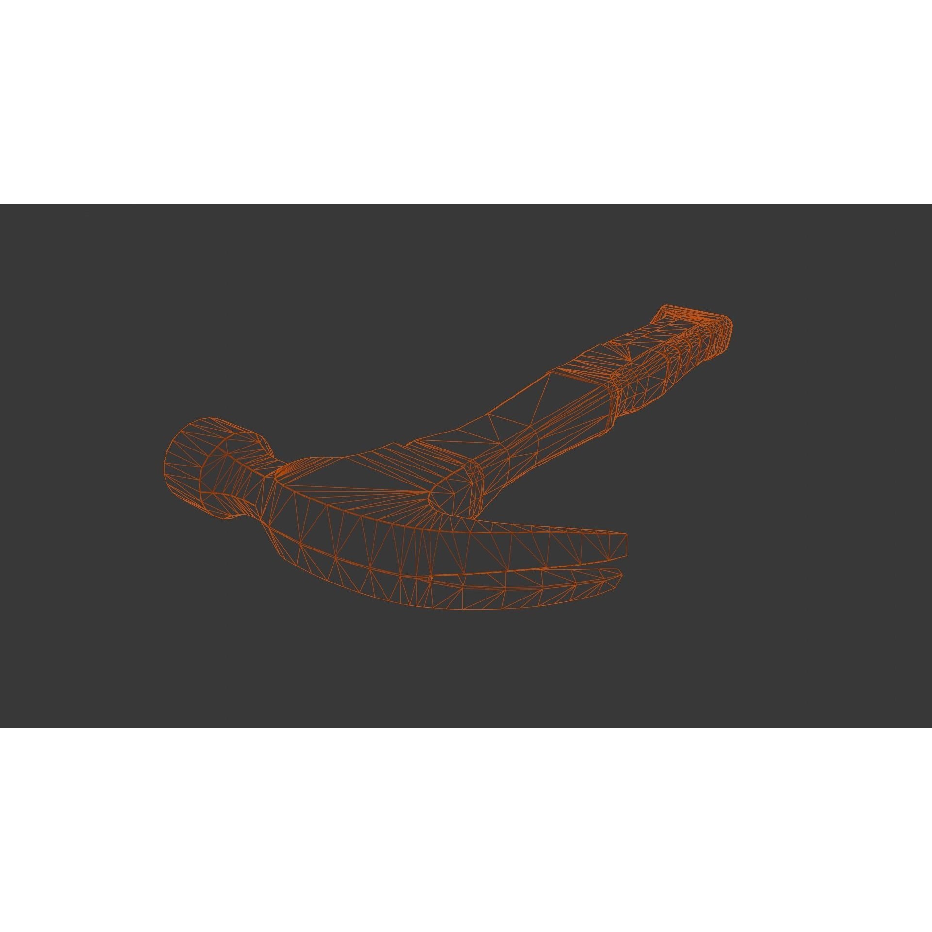 Hammer - Low-Poly Game-Ready 3D Model - View 13