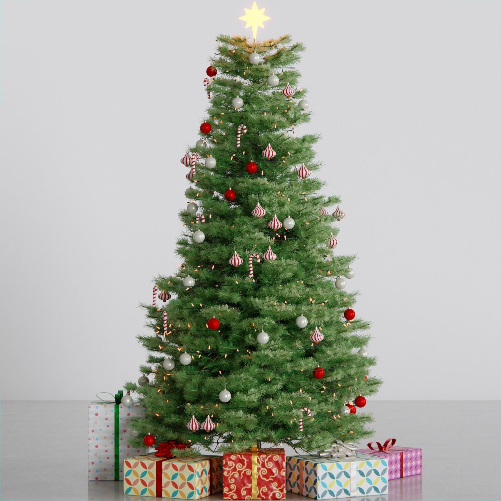 Christmas Tree - Game-Ready 3D Model - View 12