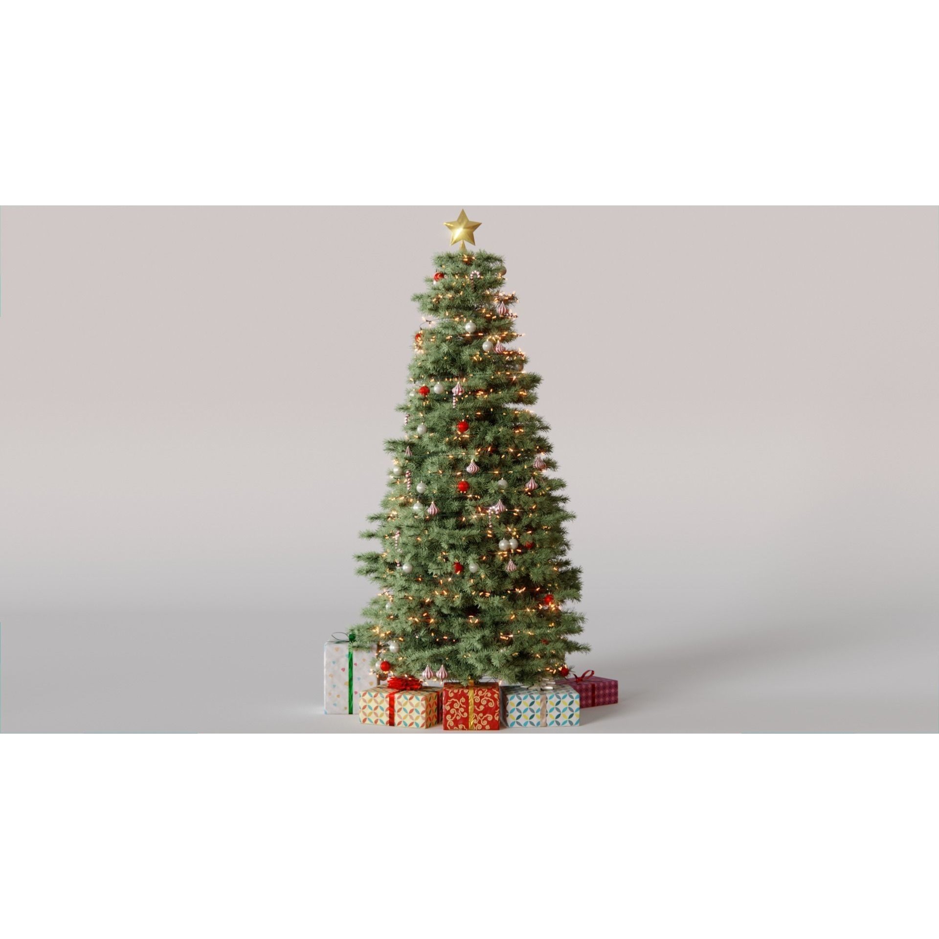 Christmas Tree - Game-Ready 3D Model - View 4