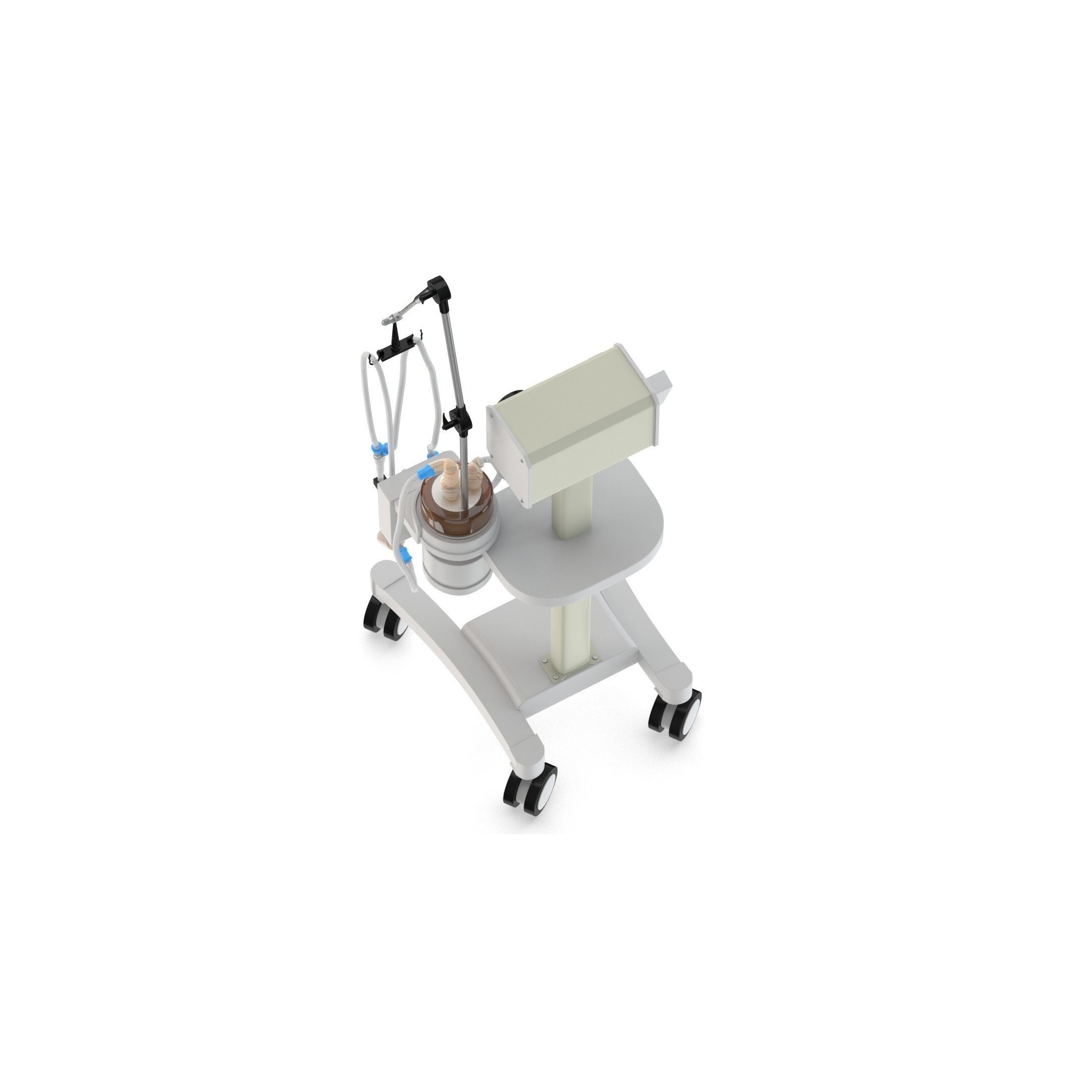 Medical Oxygen Gas Analyzer - Game-Ready 3D Model - View 11