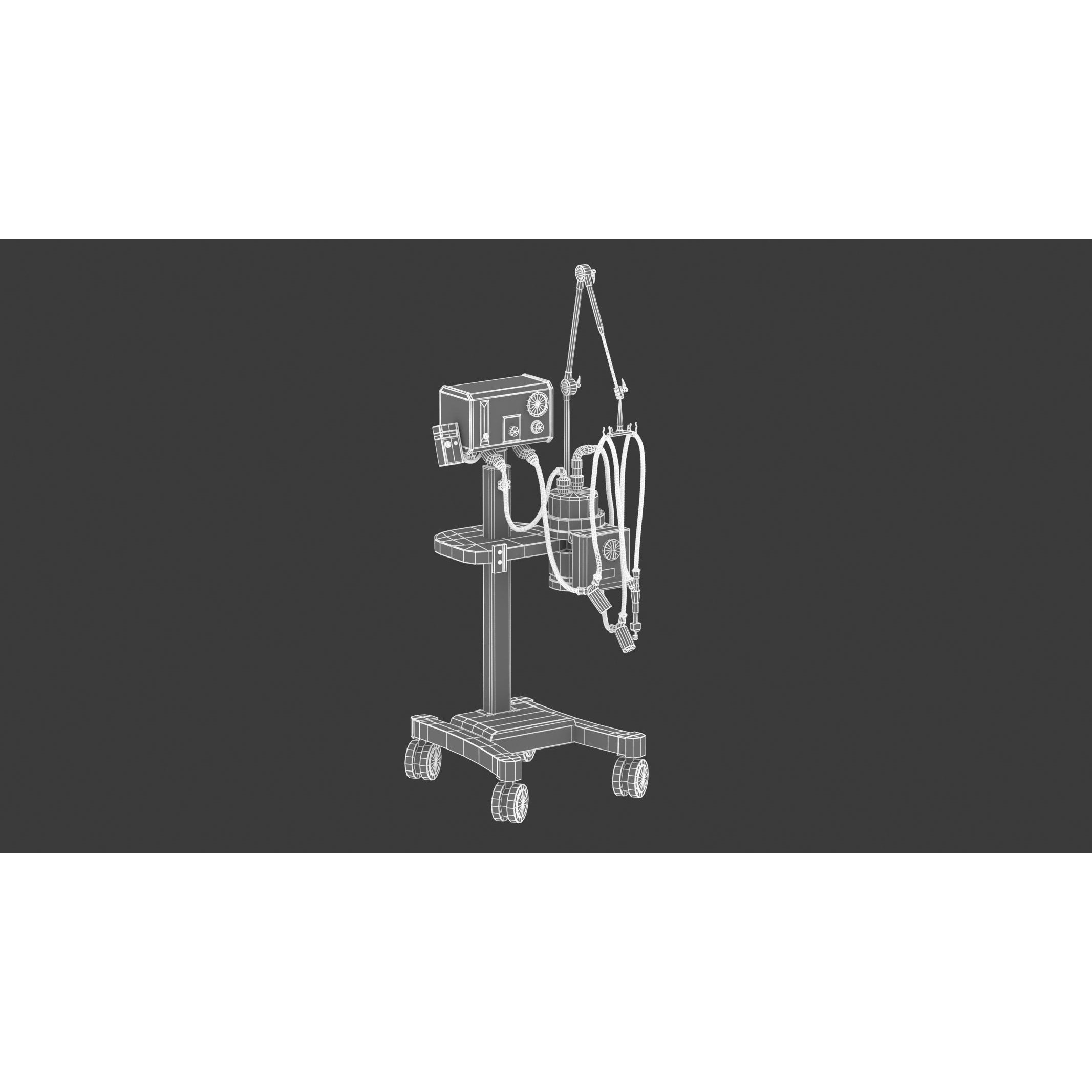 Medical Oxygen Gas Analyzer - Game-Ready 3D Model - View 12