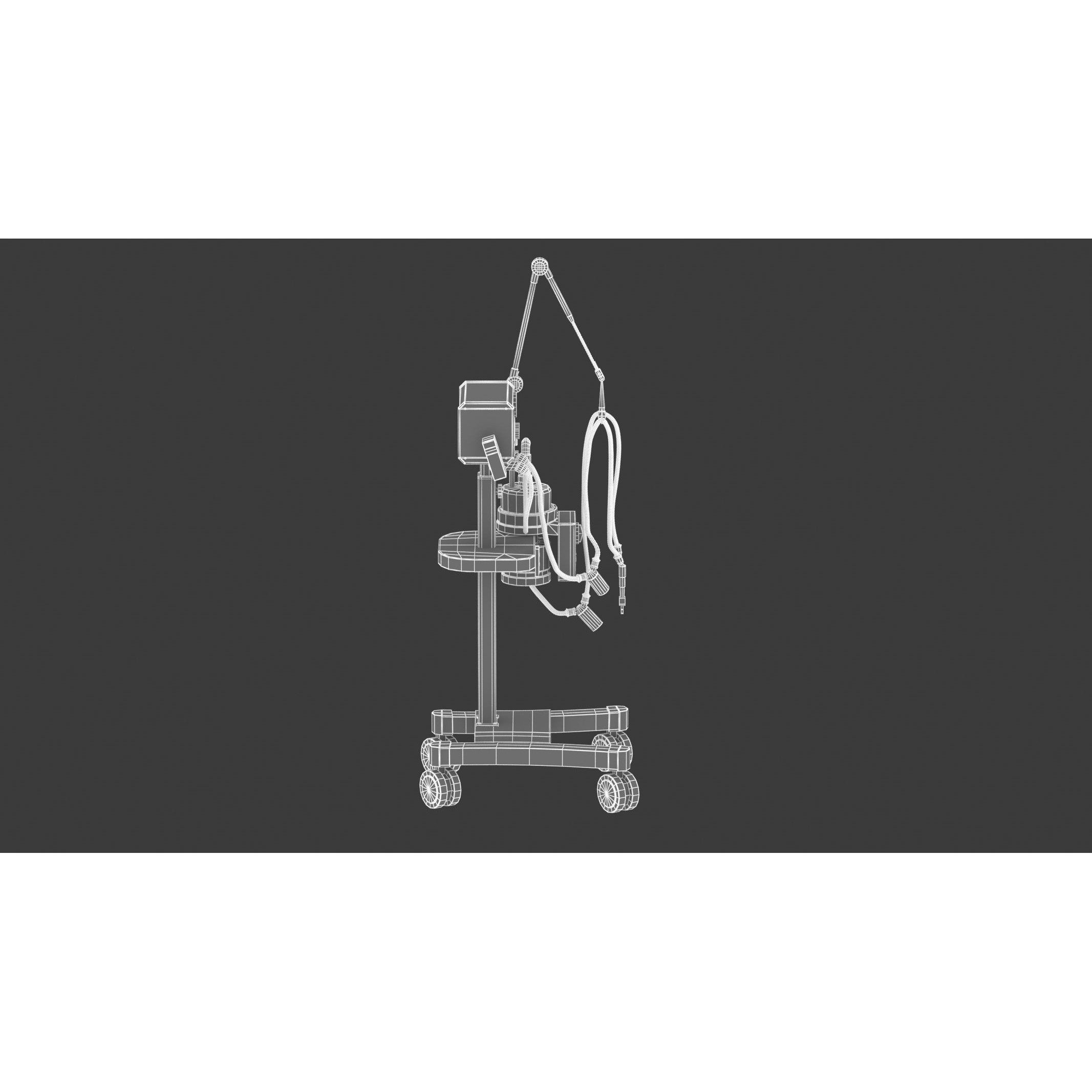 Medical Oxygen Gas Analyzer - Game-Ready 3D Model - View 13