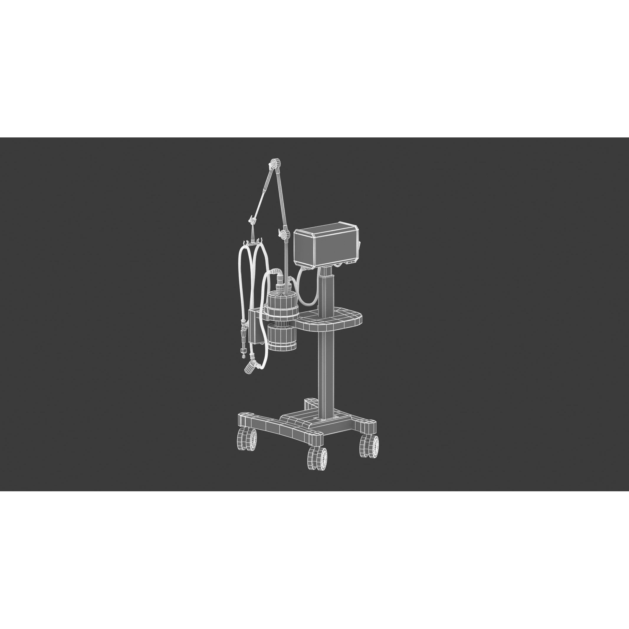 Medical Oxygen Gas Analyzer - Game-Ready 3D Model - View 16