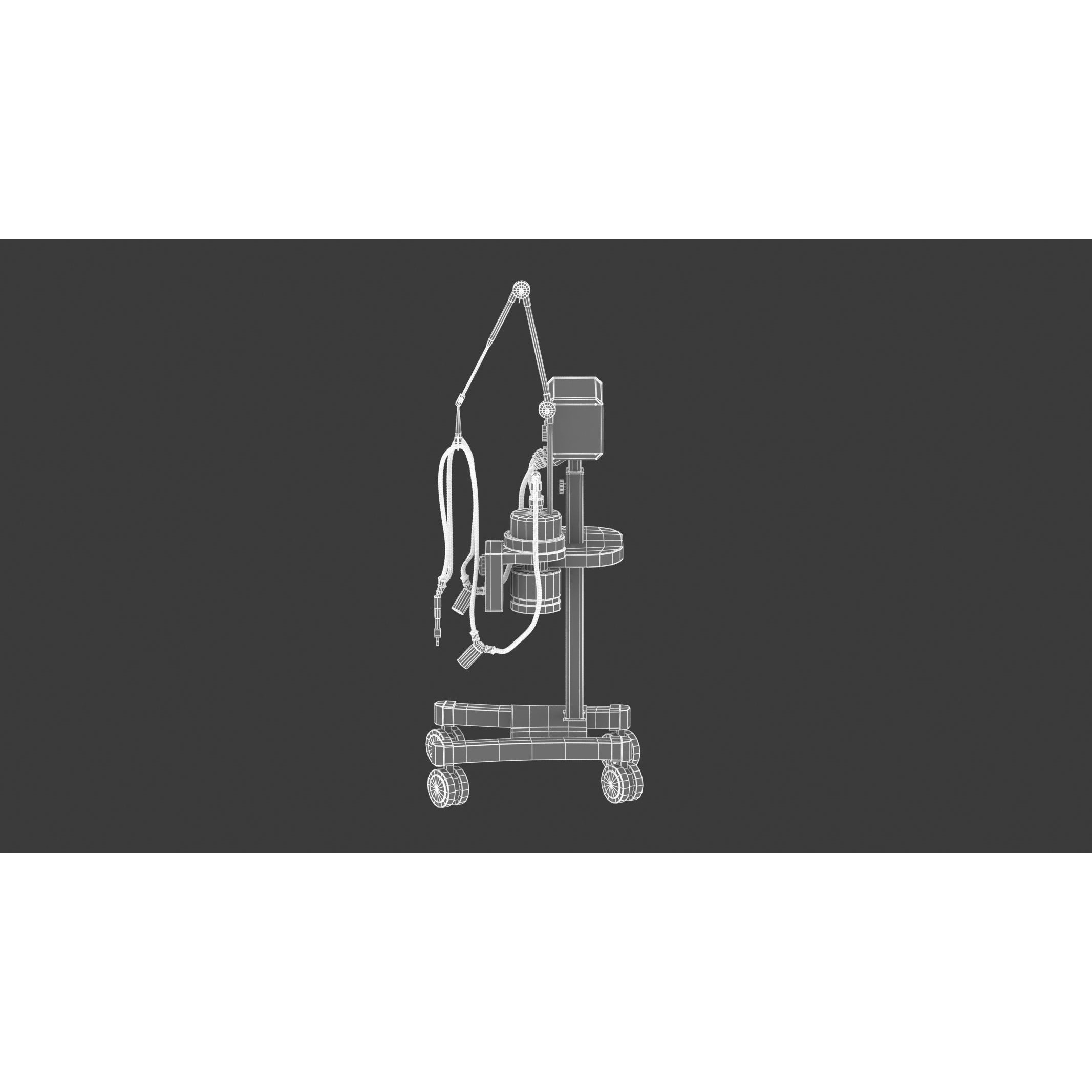 Medical Oxygen Gas Analyzer - Game-Ready 3D Model - View 17