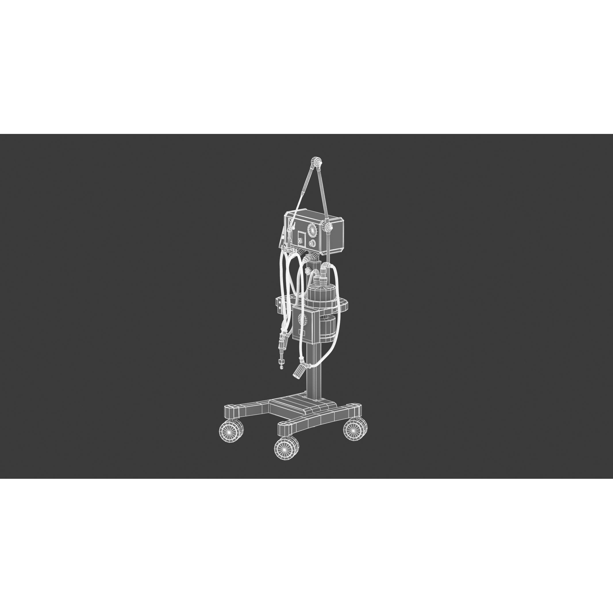 Medical Oxygen Gas Analyzer - Game-Ready 3D Model - View 18