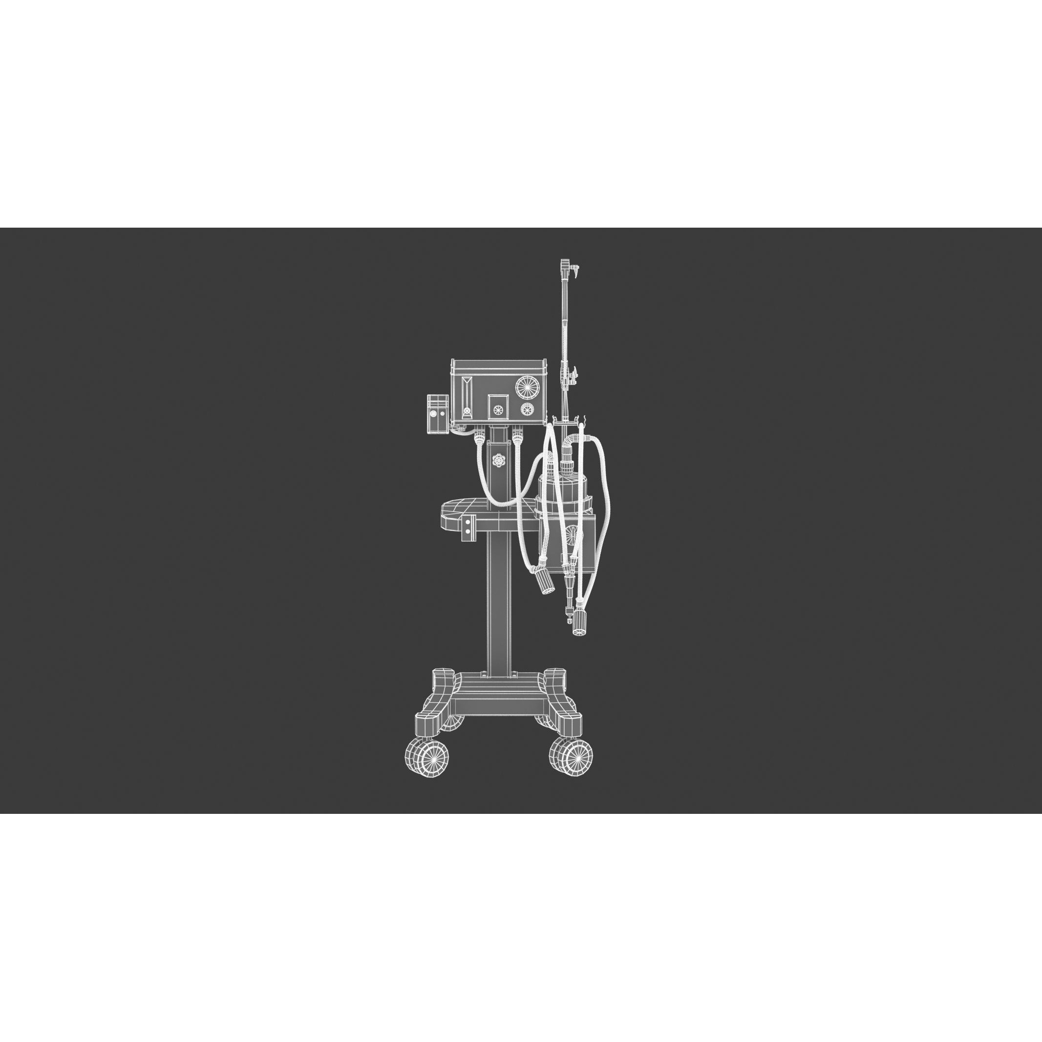 Medical Oxygen Gas Analyzer - Game-Ready 3D Model - View 19