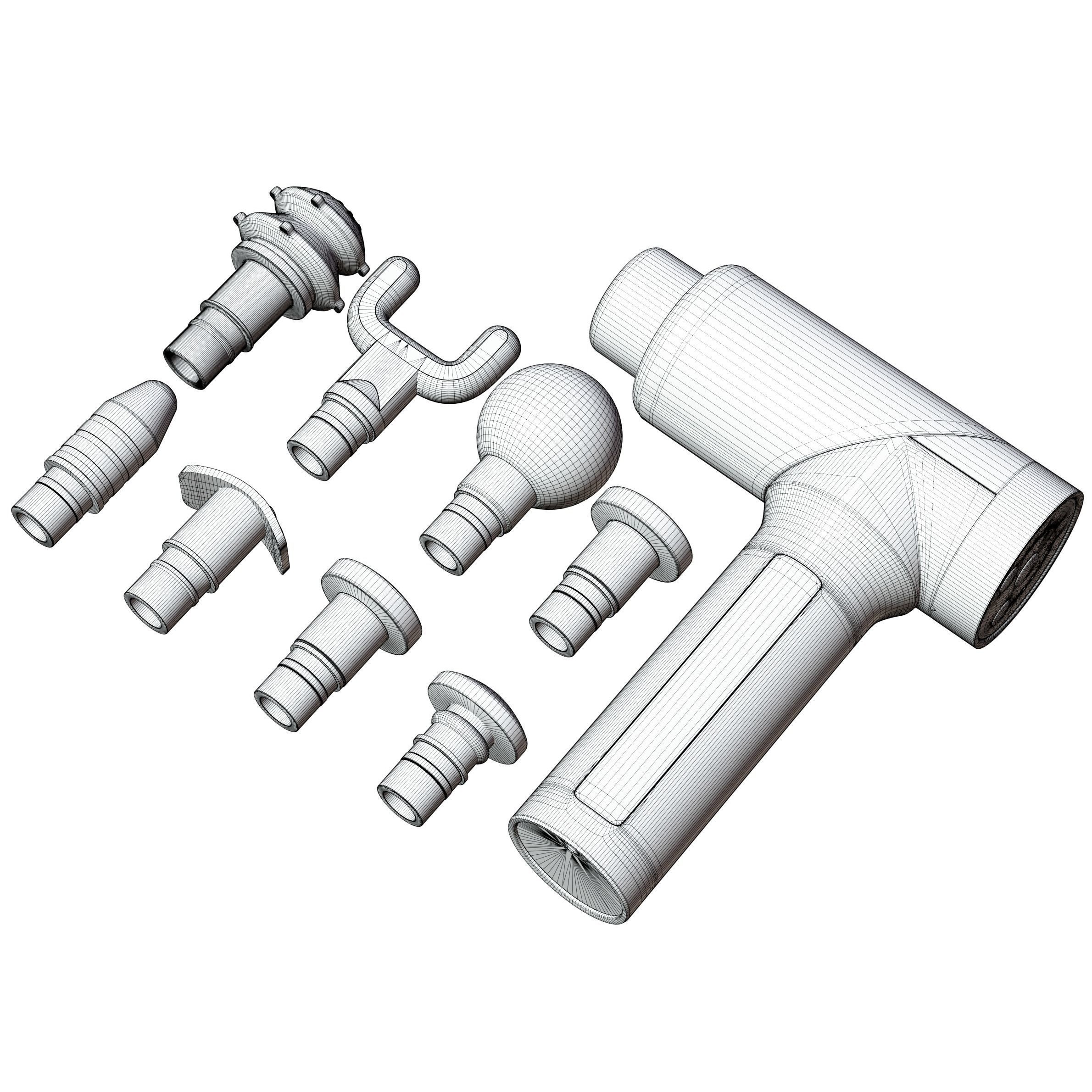 Massage Gun - High-Quality Game-Ready 3D Model - View 13