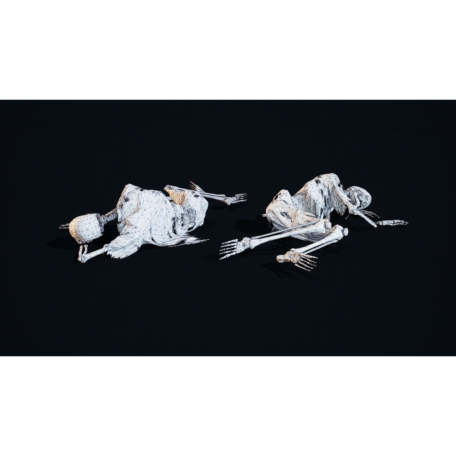 Skeleton Remains 6 - Low-Poly Game-Ready 3D Model