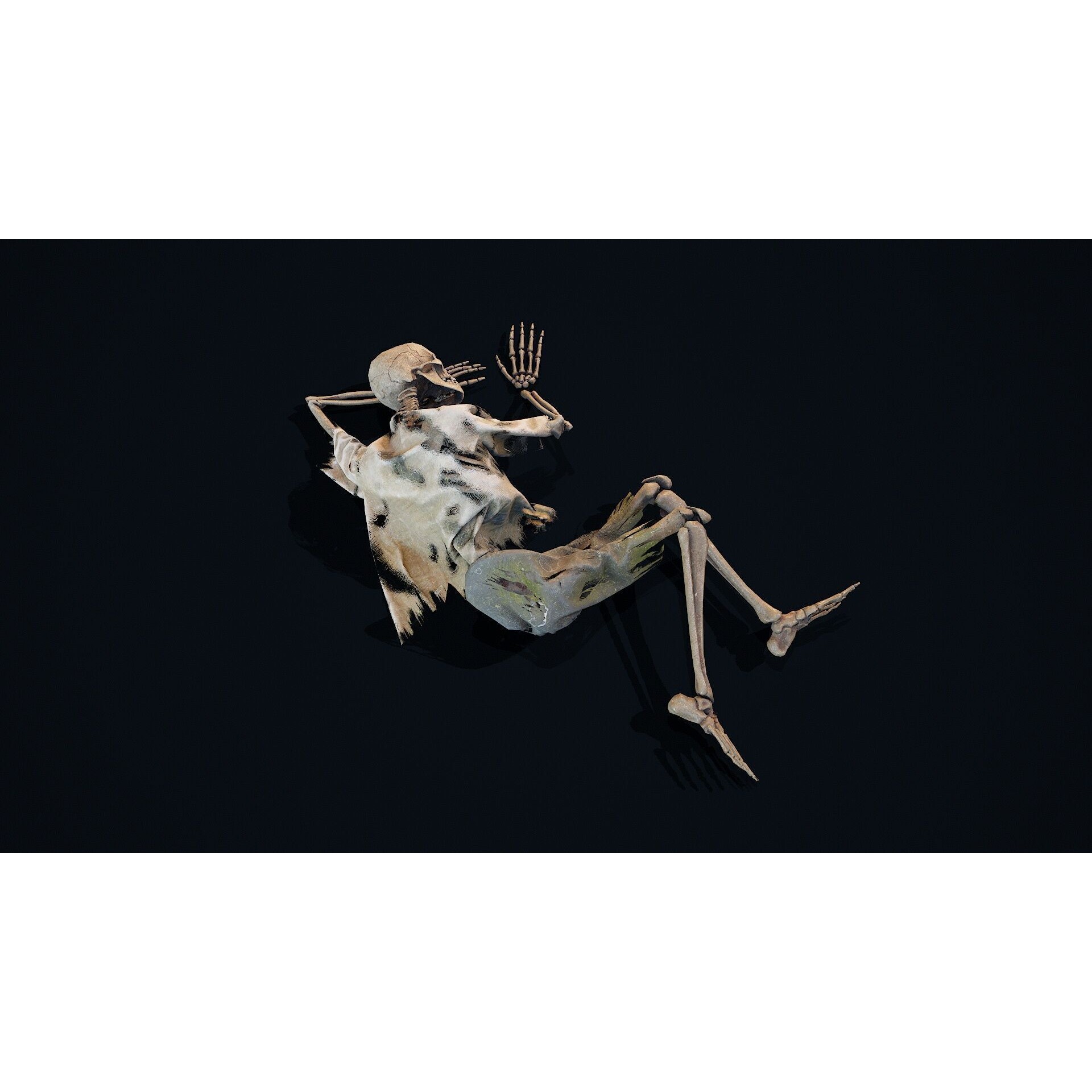 Skeleton Remains 6 - Low-Poly Game-Ready 3D Model - View 4