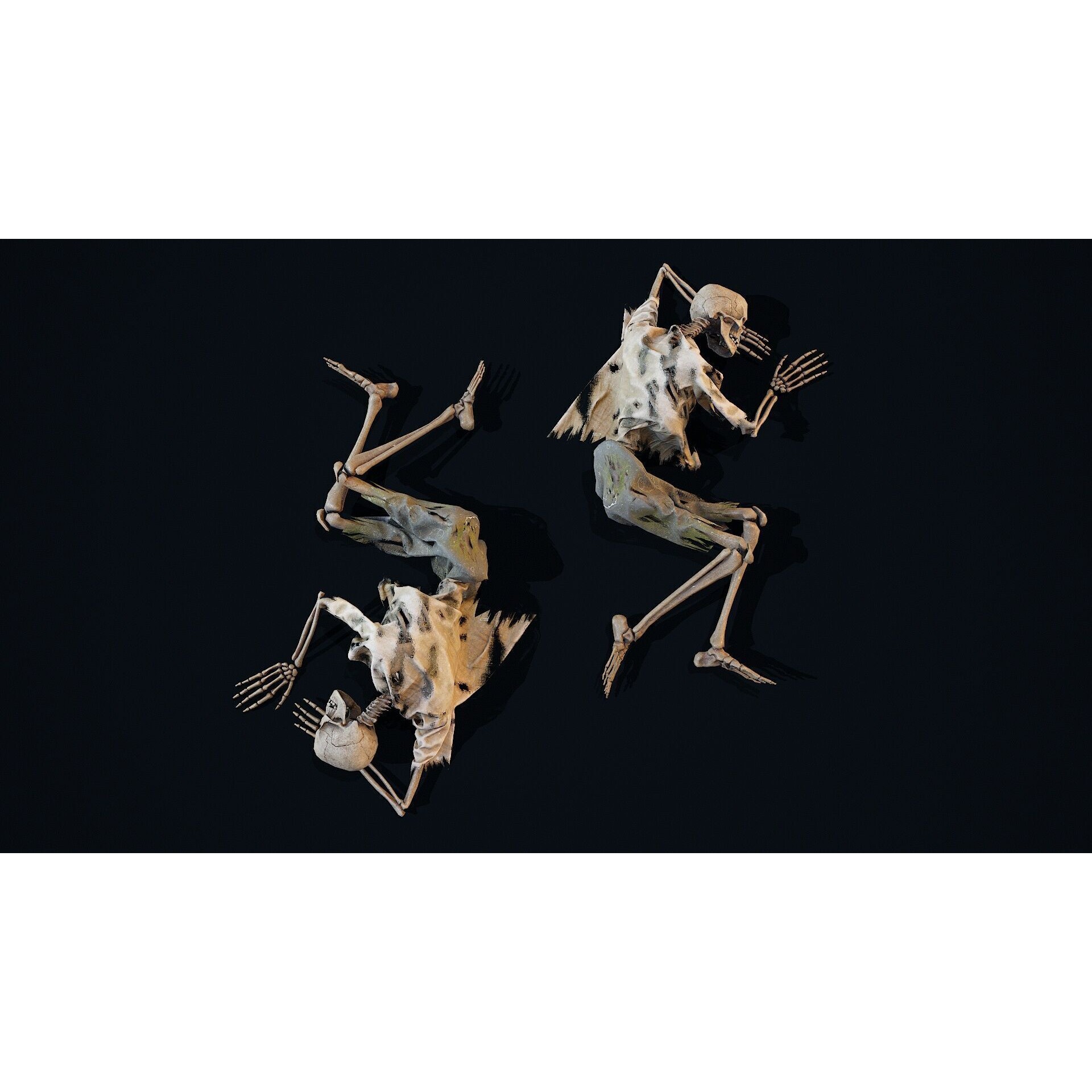 Skeleton Remains 6 - Low-Poly Game-Ready 3D Model - View 5