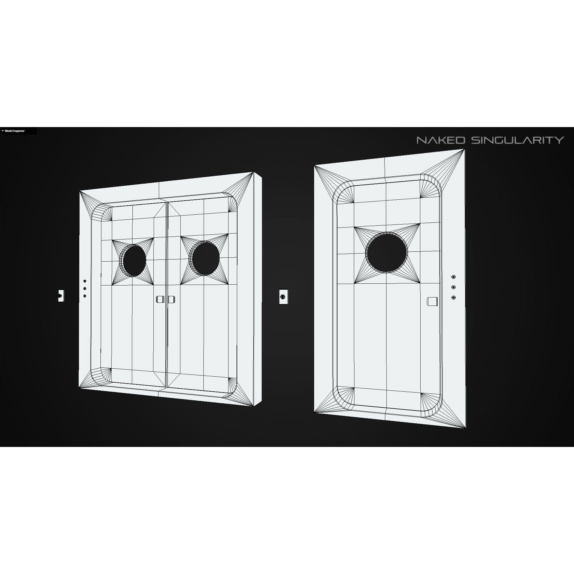Laboratory Door - Low-Poly Game-Ready 3D Model