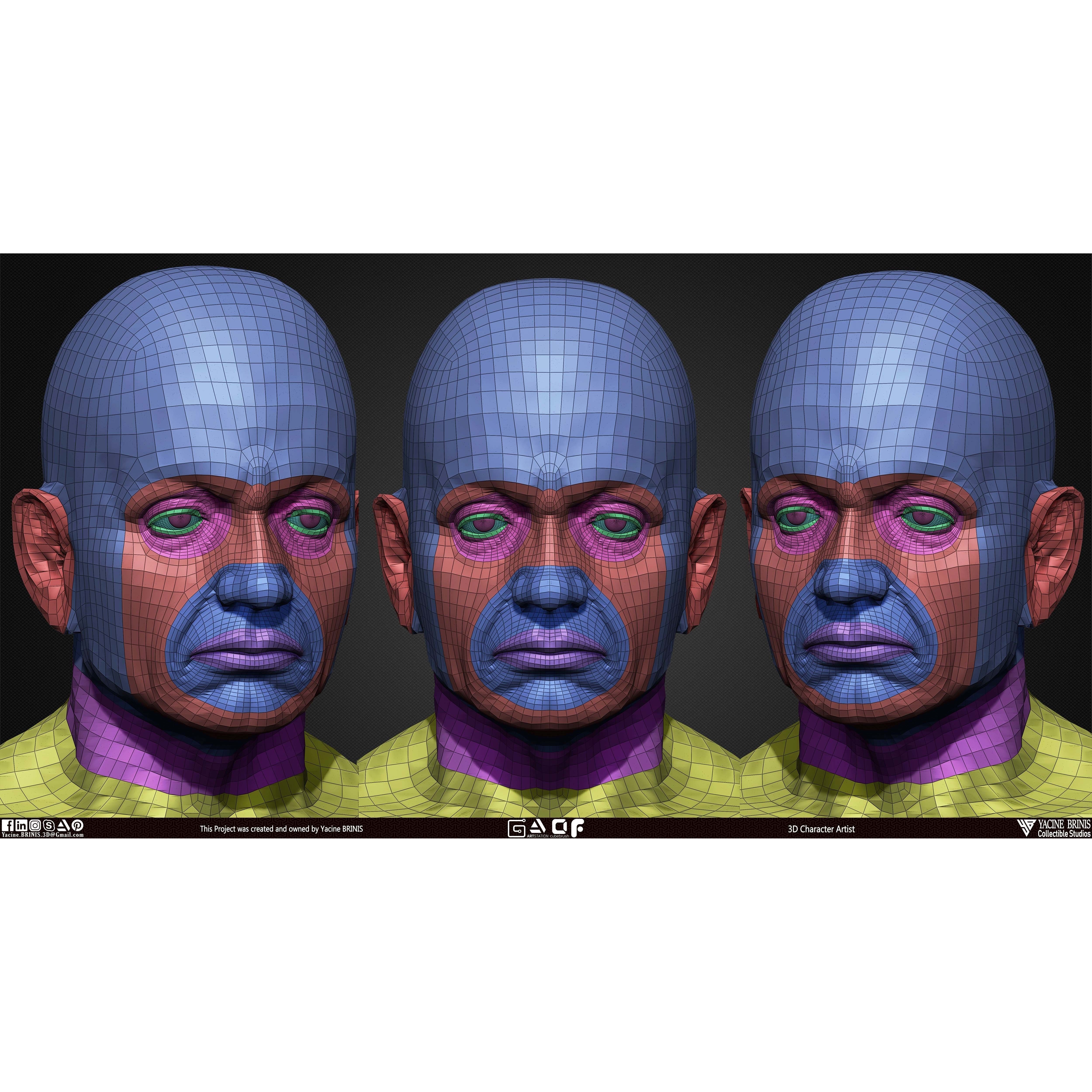 Old Man - Low-Poly Game-Ready 3D Model - View 13