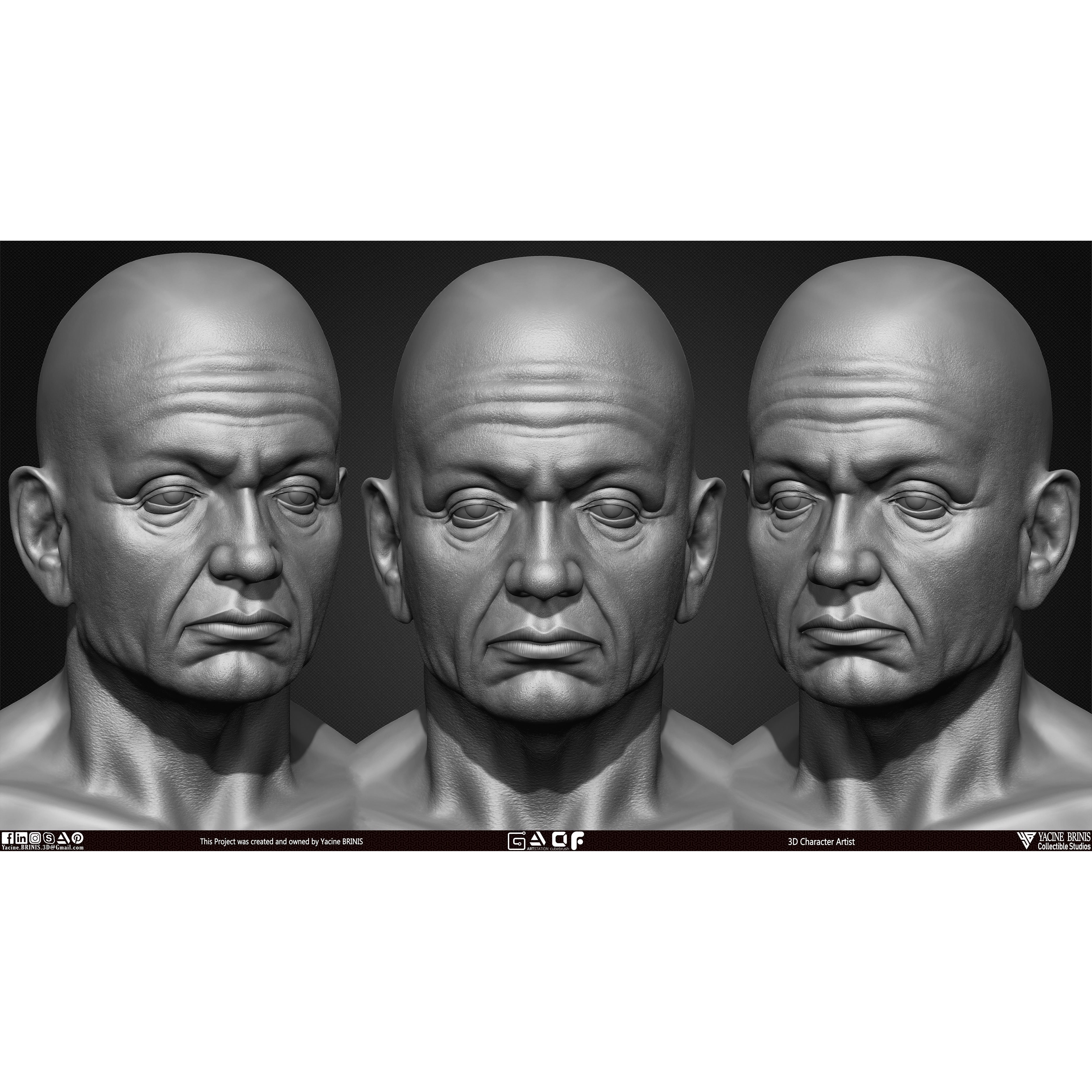 Old Man - Low-Poly Game-Ready 3D Model - View 8