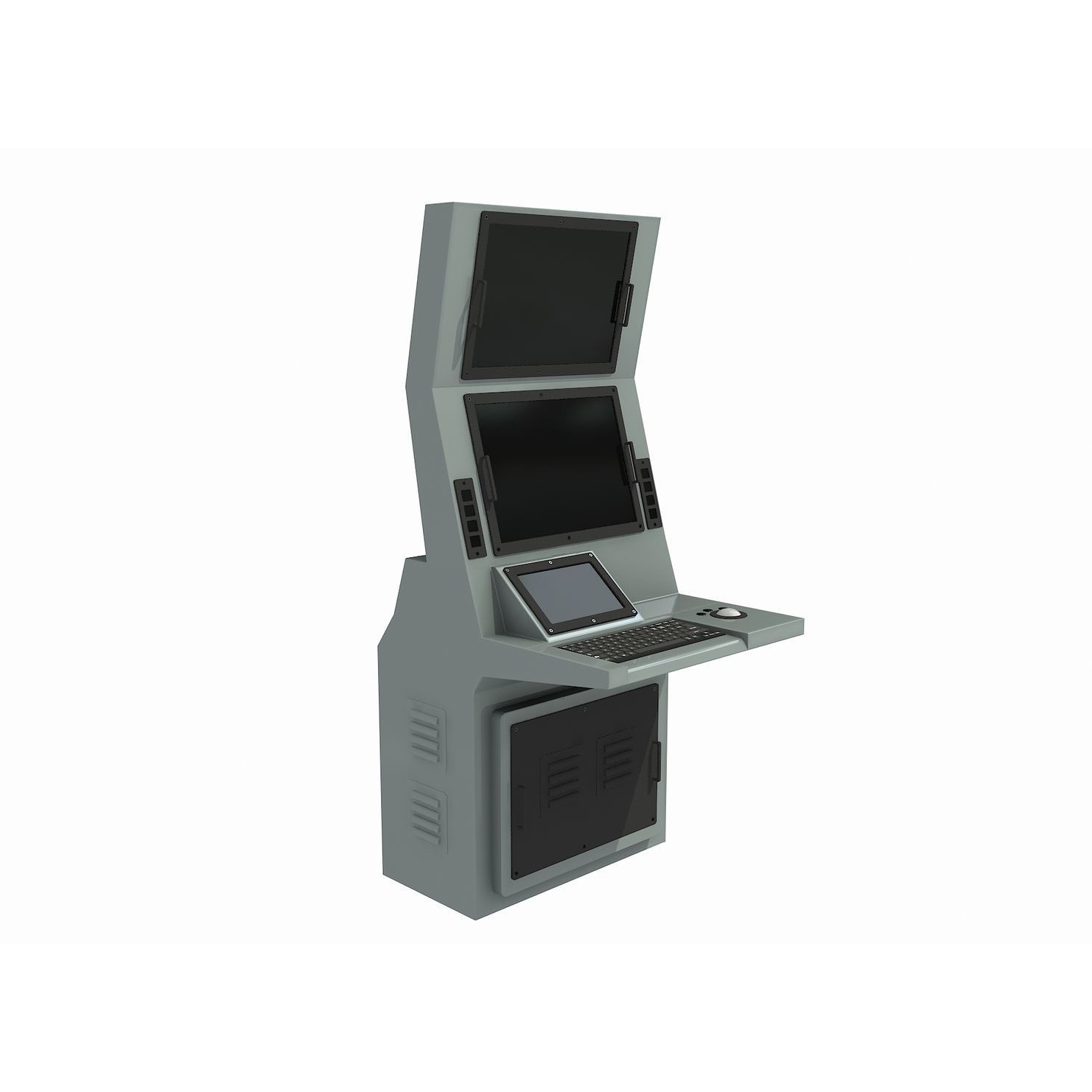 Operation and Command Center - Low-Poly Game-Ready 3D Model - View 10