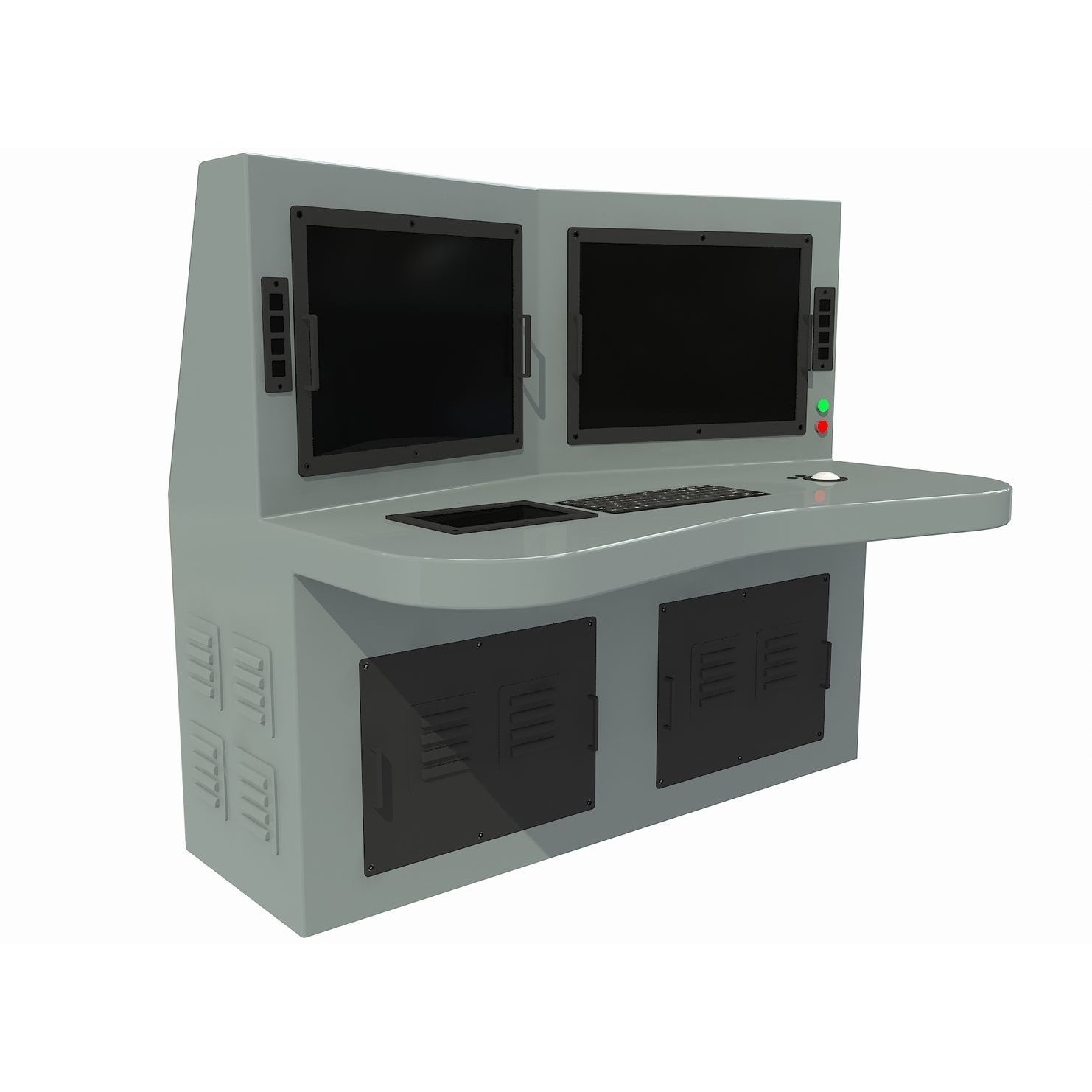 Operation and Command Center - Low-Poly Game-Ready 3D Model - View 12